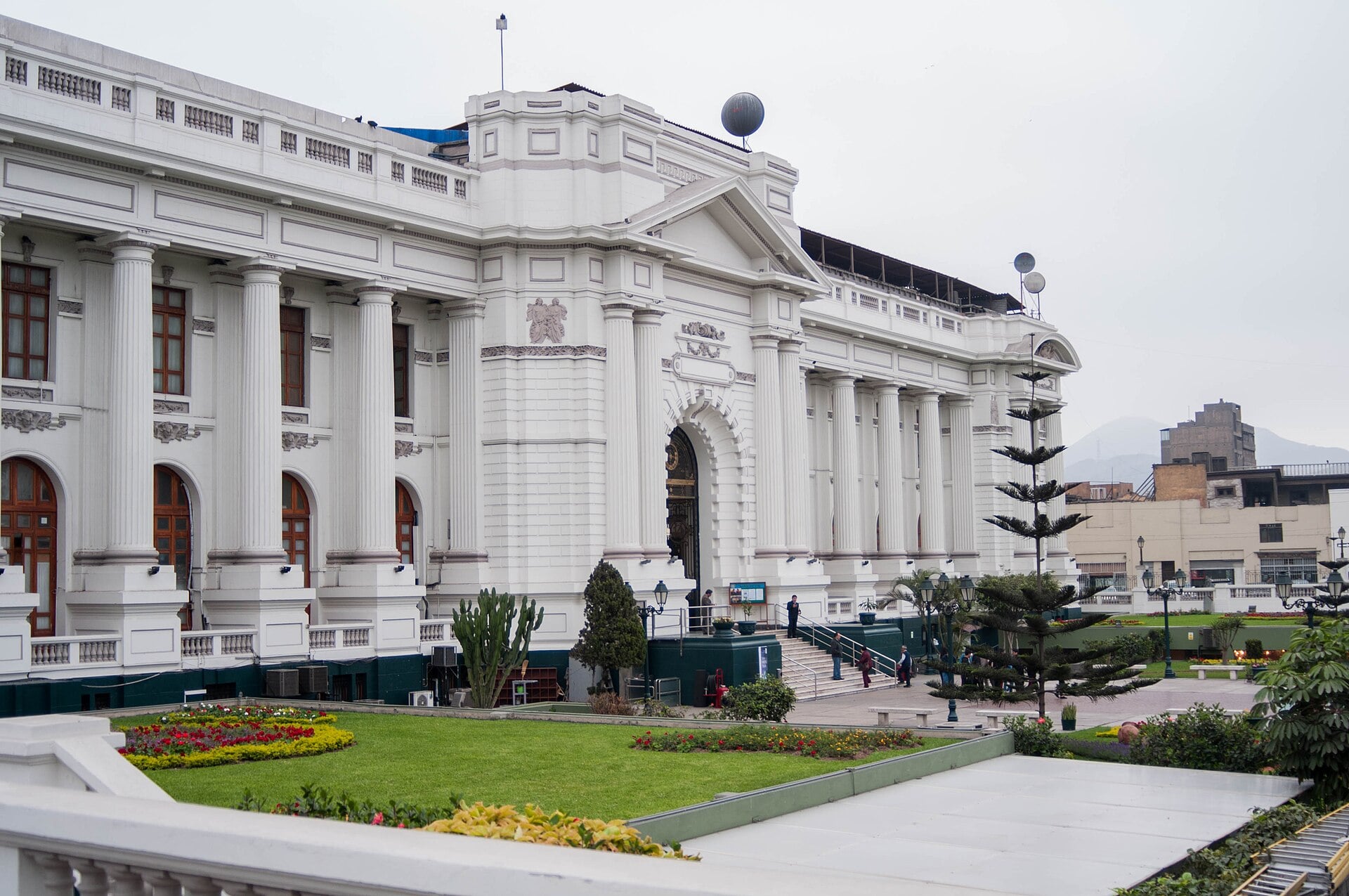 The legislative palace housing Peru's Congress in Lima
