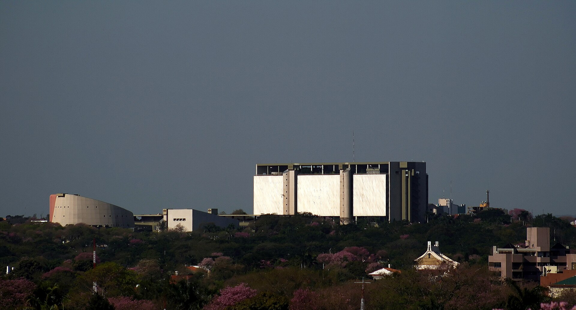 The modernist building of the Central Bank of Paraguay in Asuncion