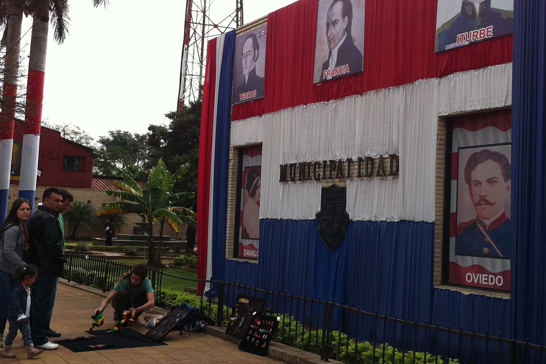 The municipal building of Coronel Oviedo, Paraguay