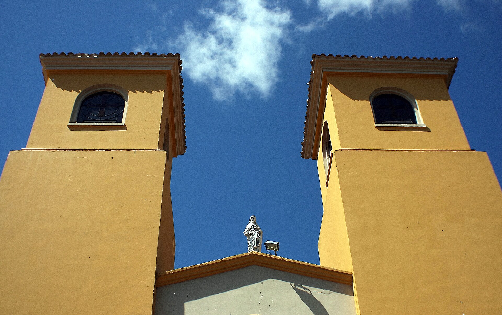 The cathedral of Coronel Oviedo in Paraguay