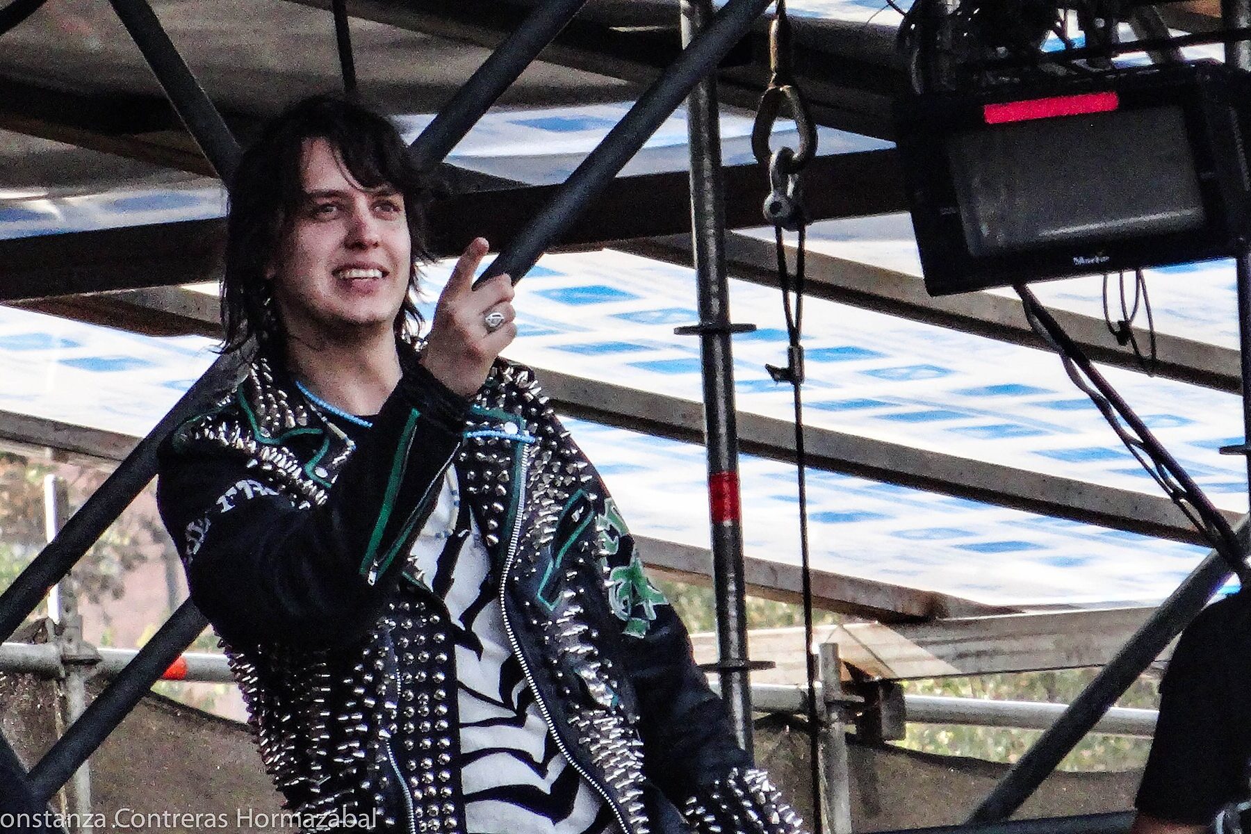 Julian Casablancas of The Strokes on stage