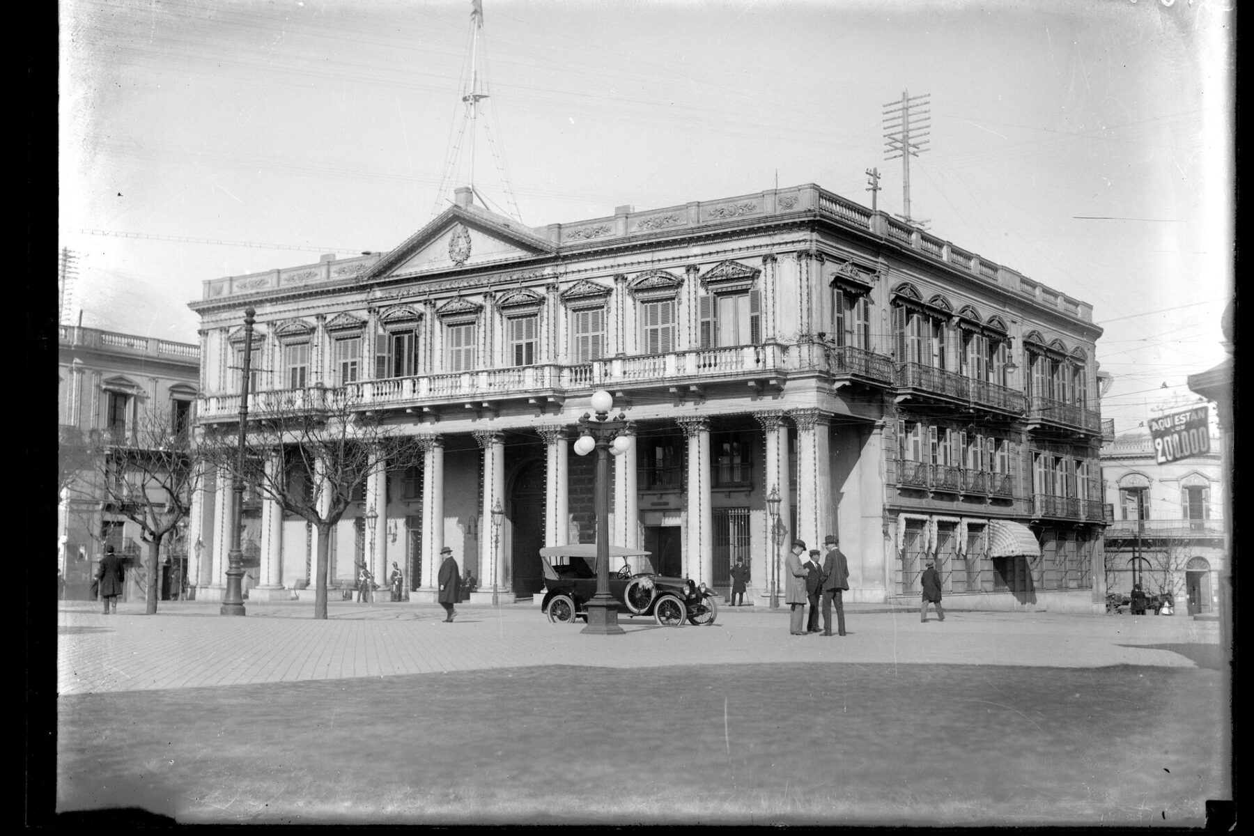 The Estevez Palace on Independence Square in Montevideo, Uruguay