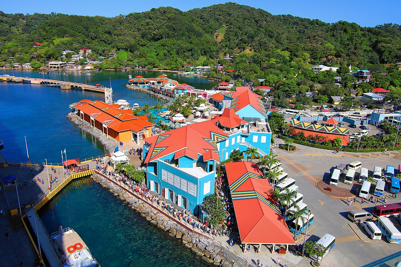 Investing in Honduras 2026 — the cruise terminal at Coxen Hole on Roatán