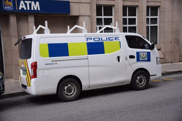 Is Barbados safe? A Barbados Police Service van marked Emergency 211