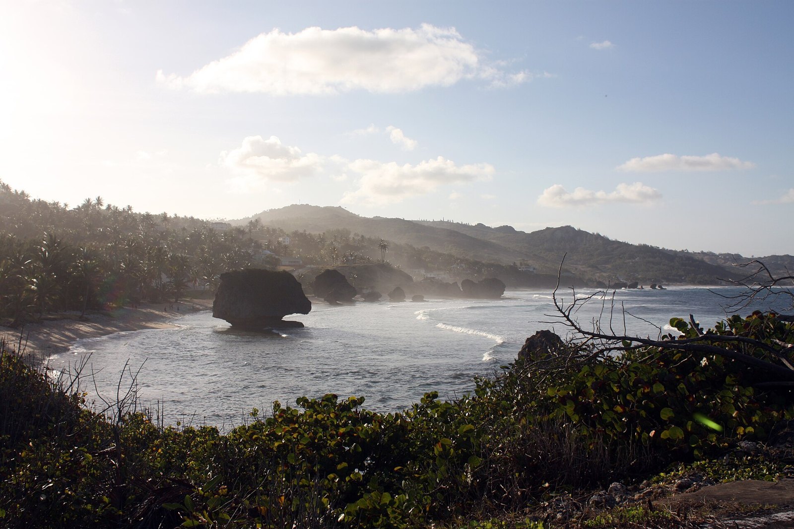 Surf and rocks at Bathsheba on the Atlantic east coast of Barbados