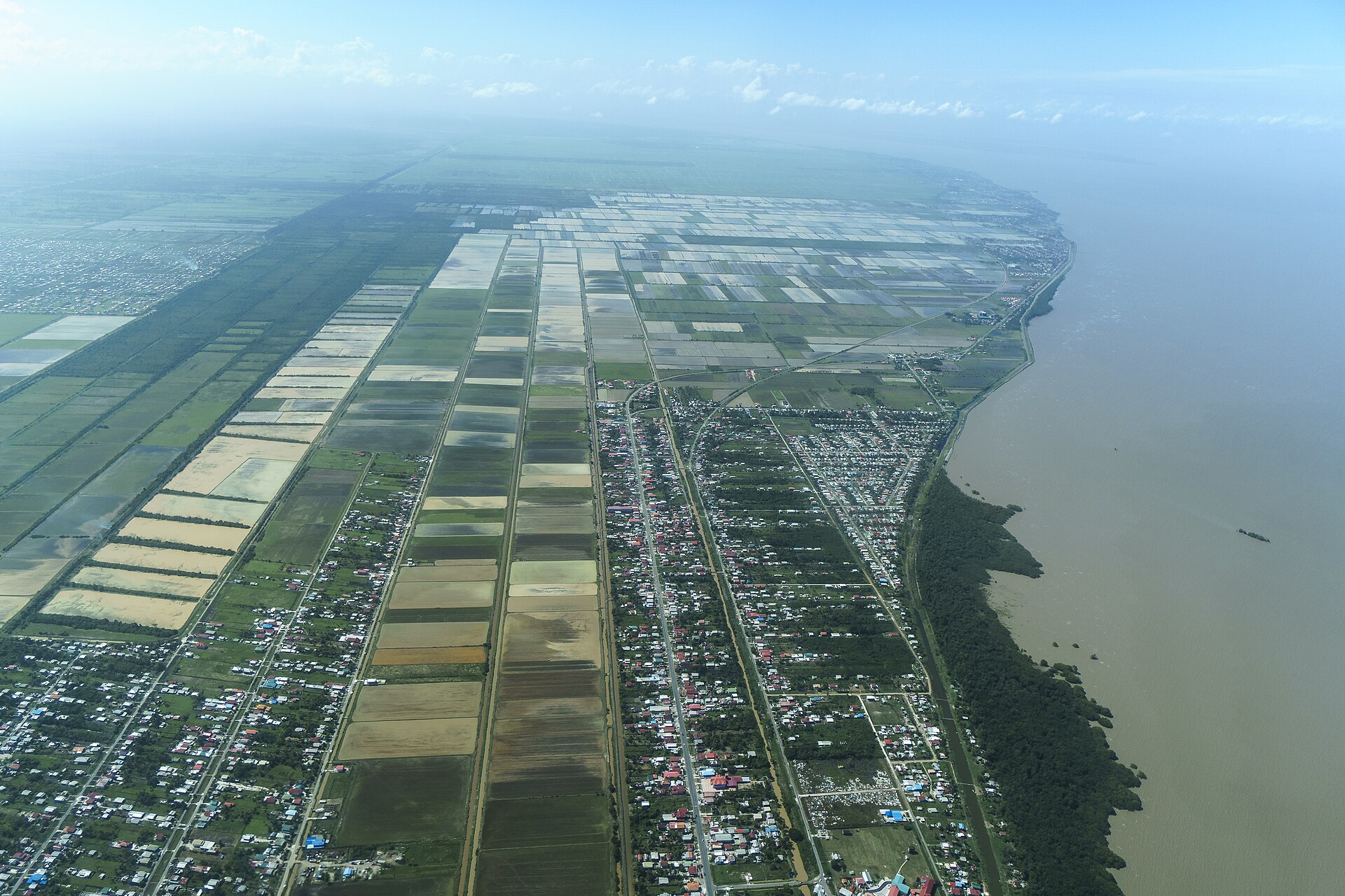 is Guyana safe flooding low-lying coast near Georgetown