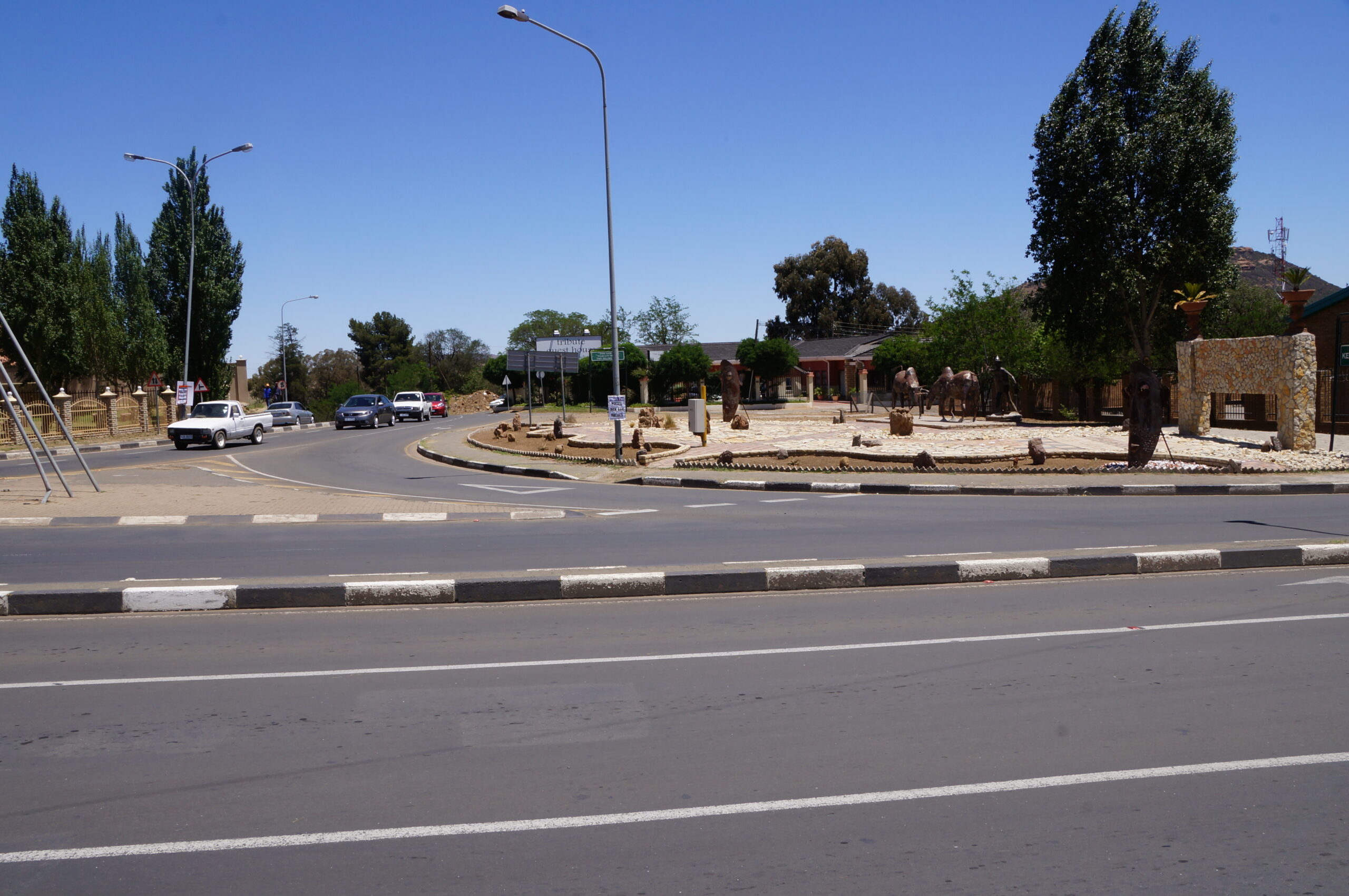 Lesotho AGOA — a street in Maseru, the capital