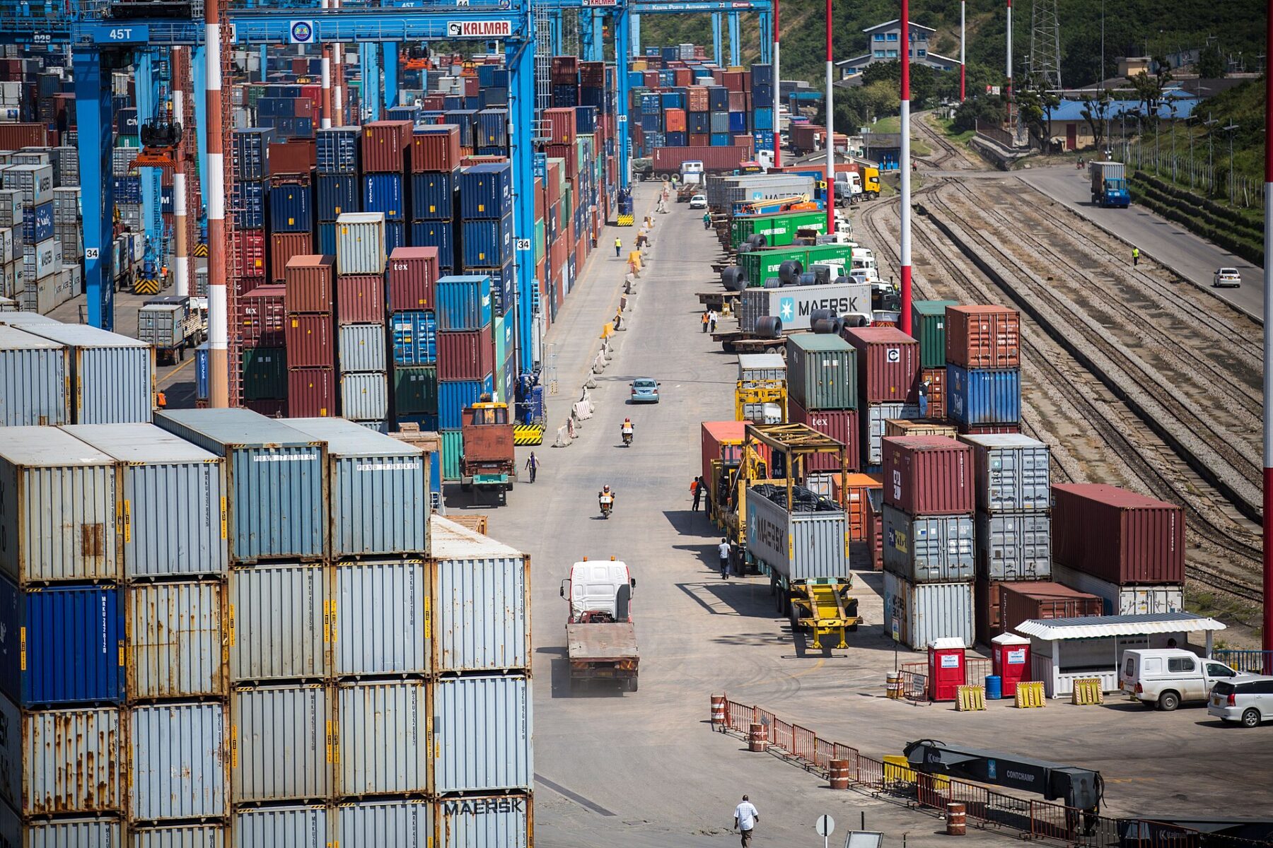 The port of Mombasa, Kenya