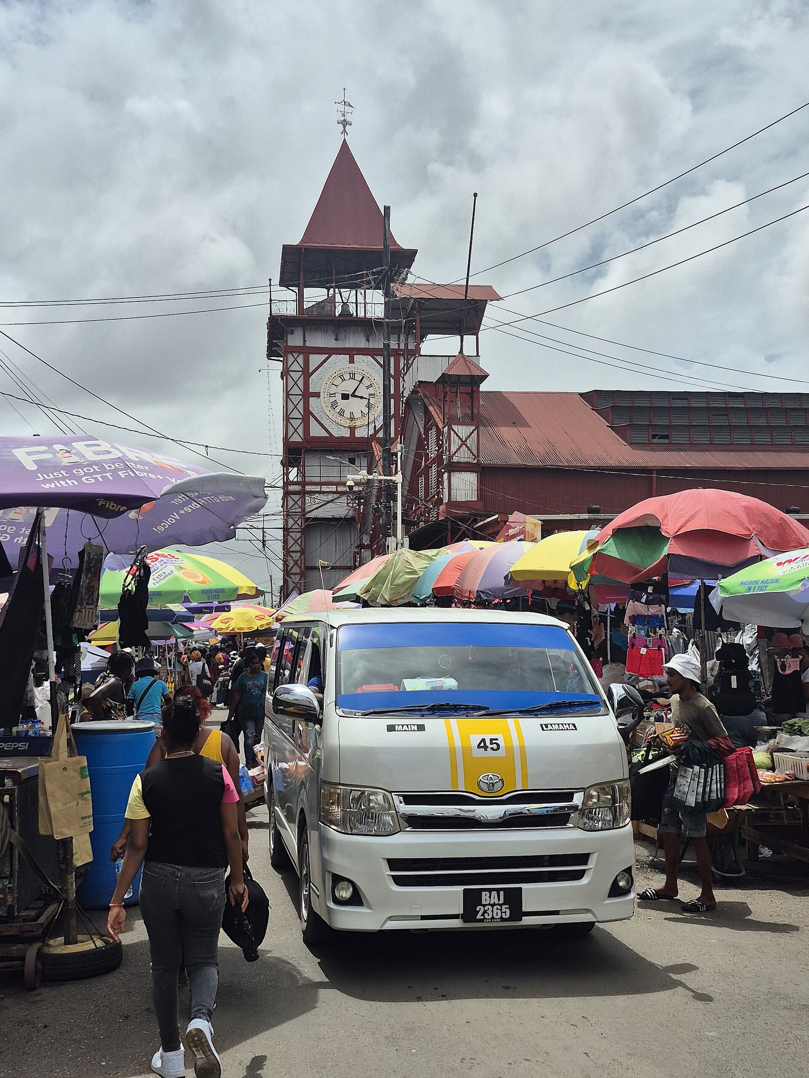 Minibus at Stabroek Market Georgetown Guyana