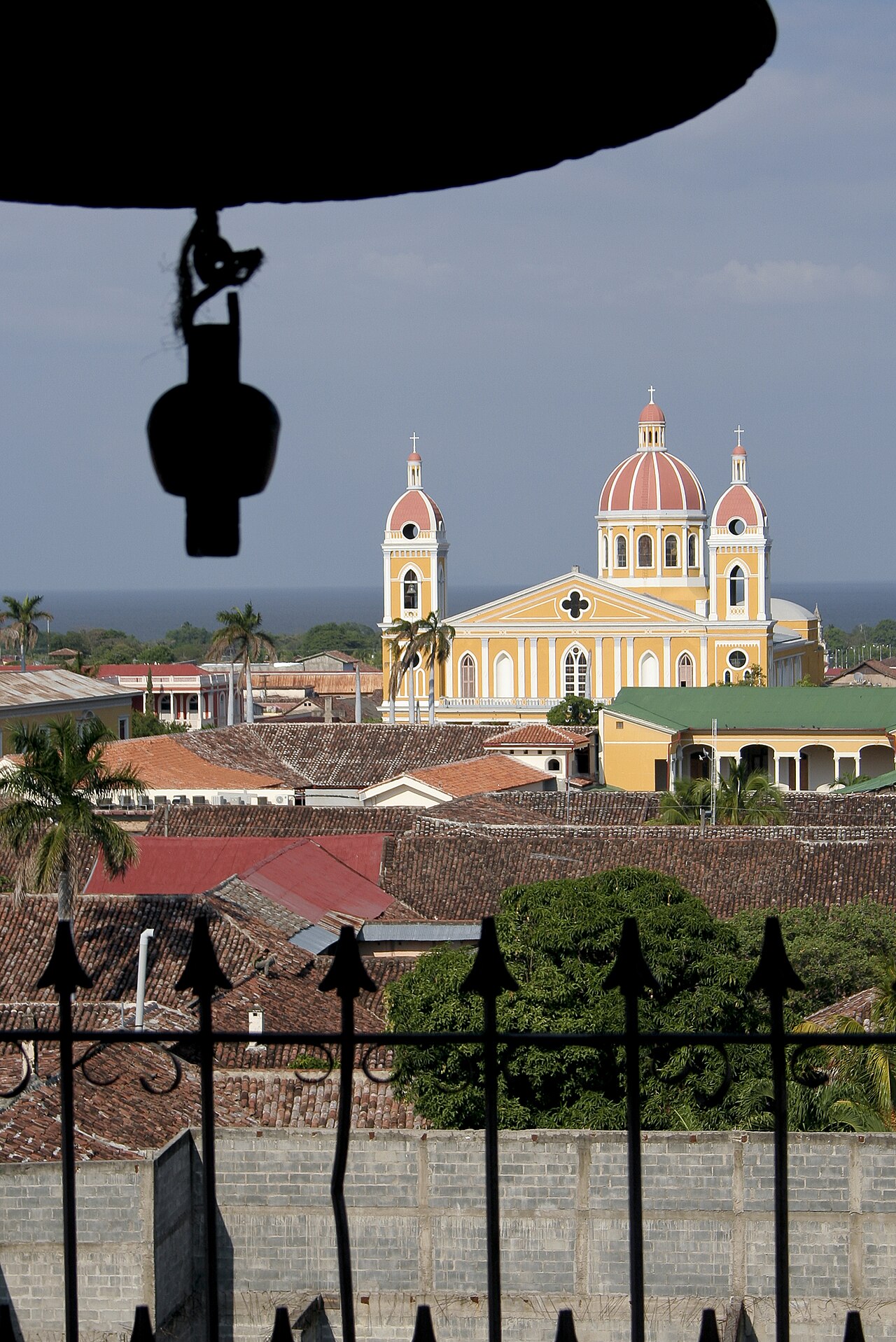 Moving to Nicaragua 2026 — Granada’s cathedral seen across tiled rooftops