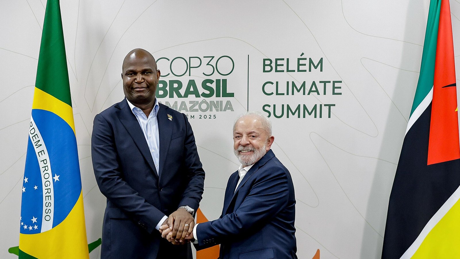 Mozambique explained 2026 — President Daniel Chapo at a bilateral meeting in Belém, November 2025