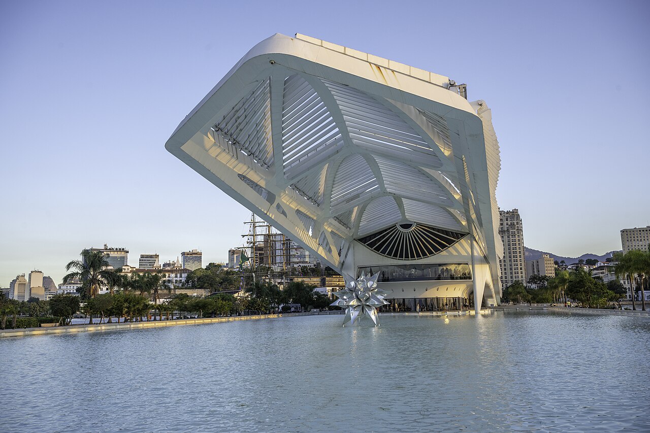 The Museu do Amanhã waterfront building in Rio de Janeiro