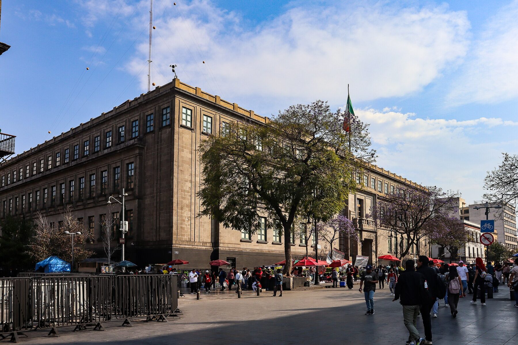 The Supreme Court of Justice building in the historic centre of Mexico City