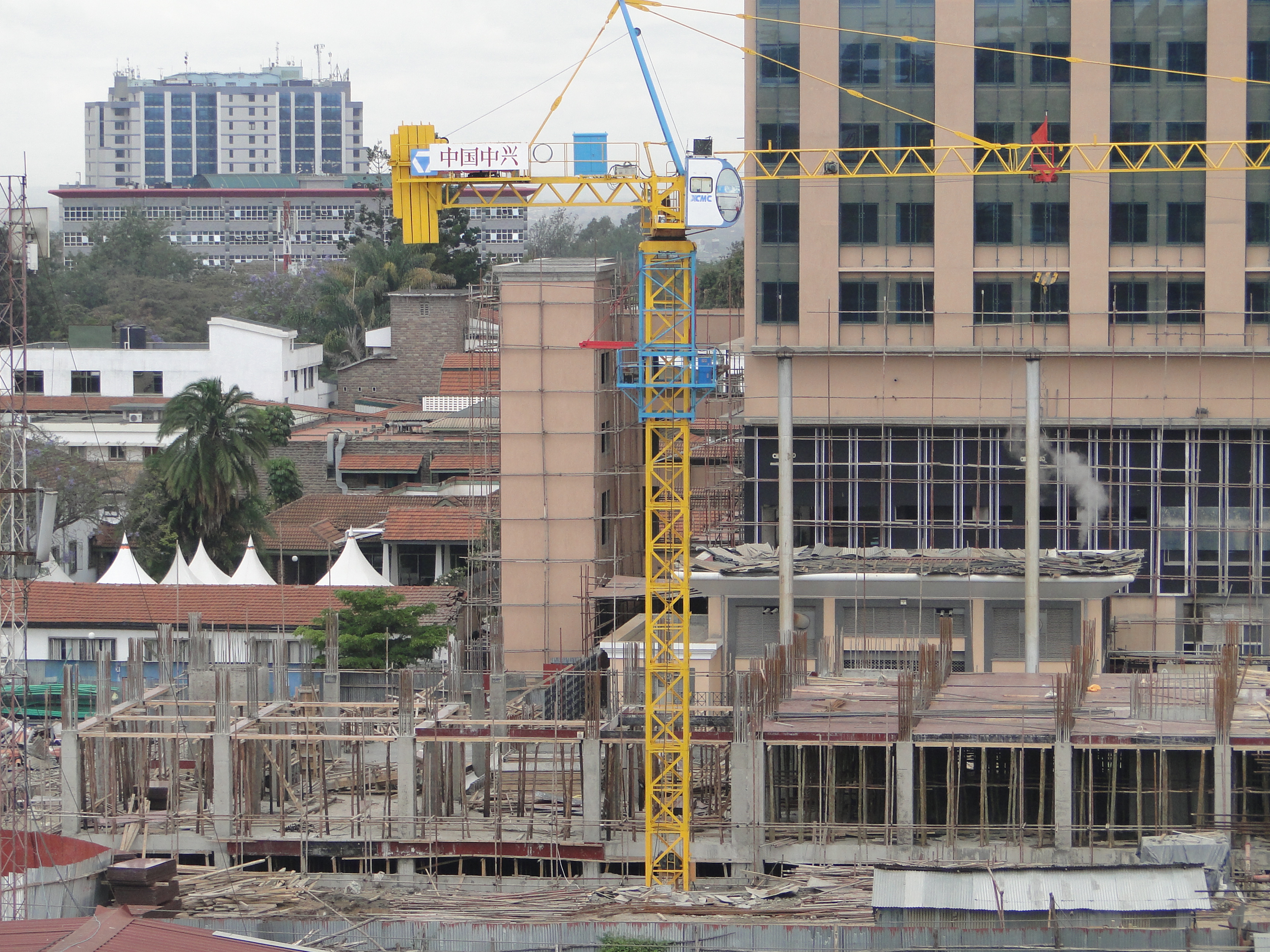 A construction site in Nairobi
