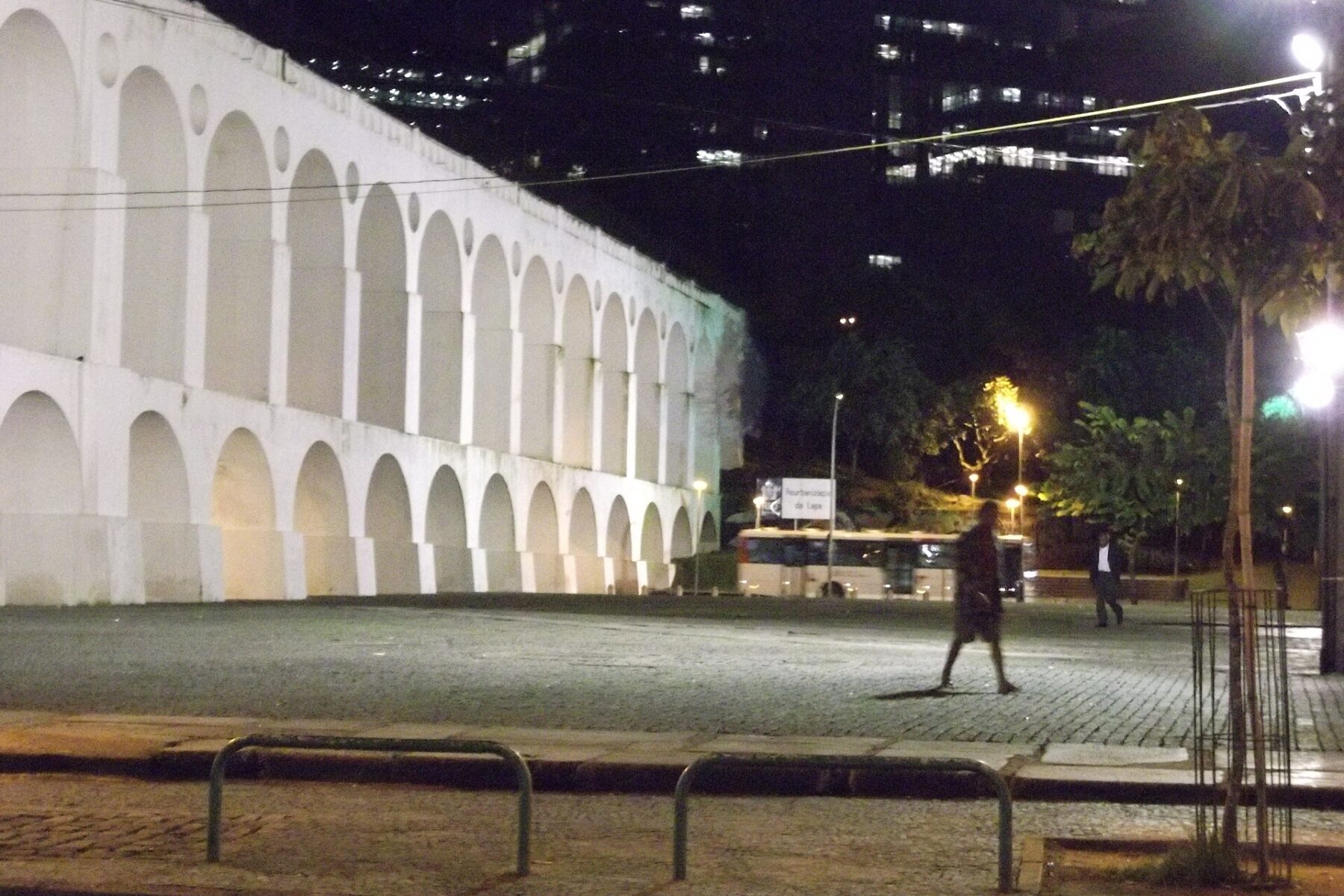 The Lapa arches in central Rio de Janeiro