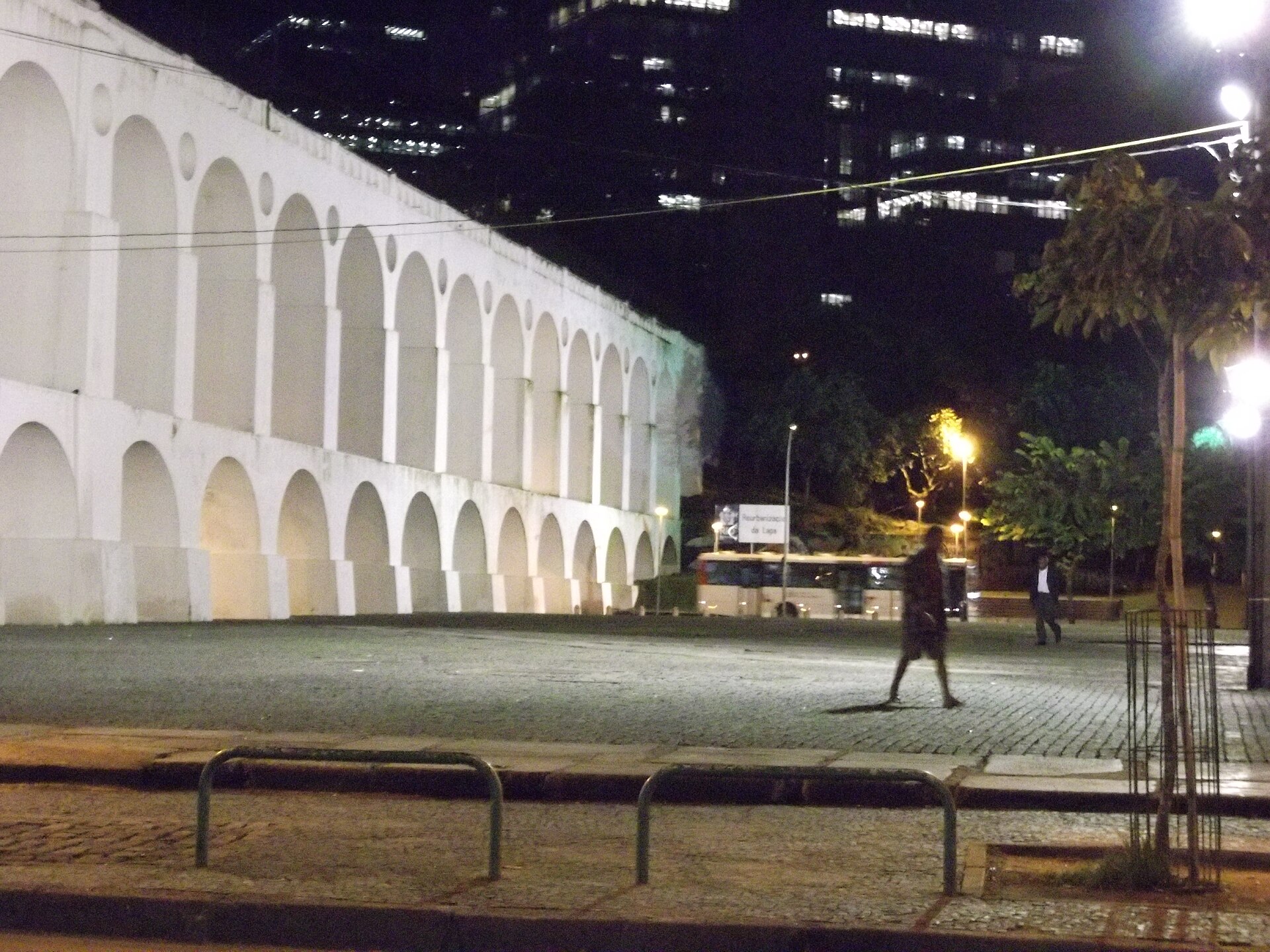 The Lapa arches in central Rio de Janeiro