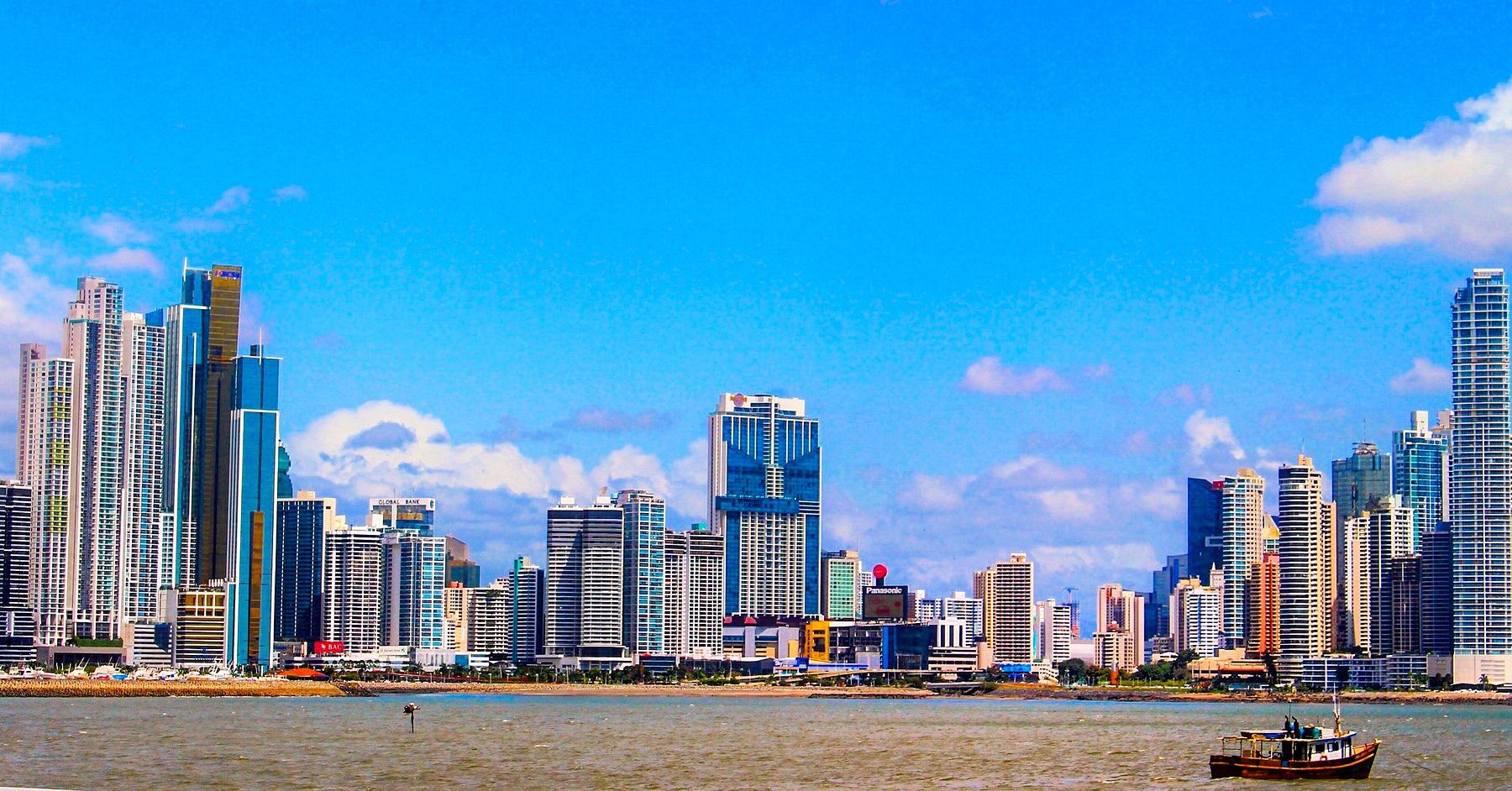 Panama explained 2026 — the Panama City skyline seen from the Cinta Costera waterfront