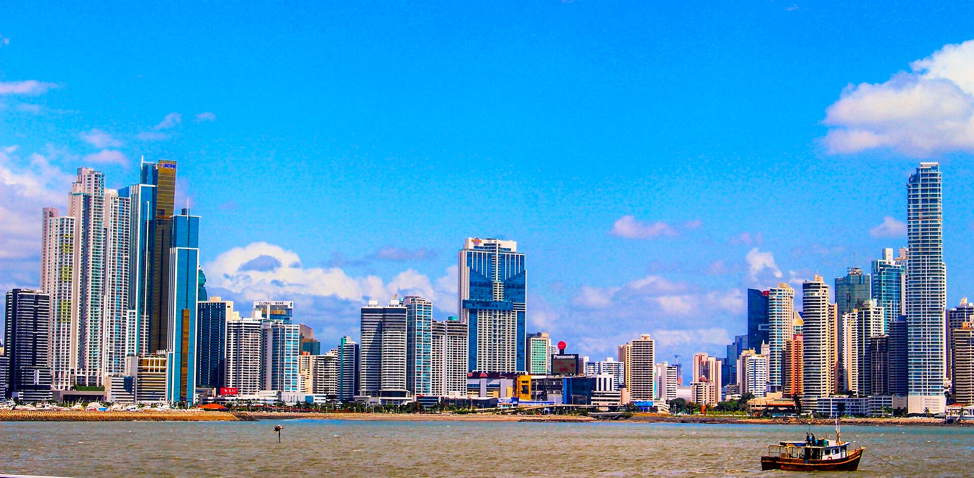 Panama explained 2026 — the Panama City skyline seen from the Cinta Costera waterfront