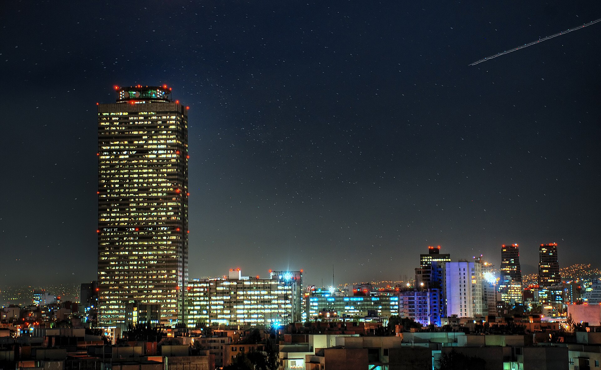 The Pemex tower in Mexico City