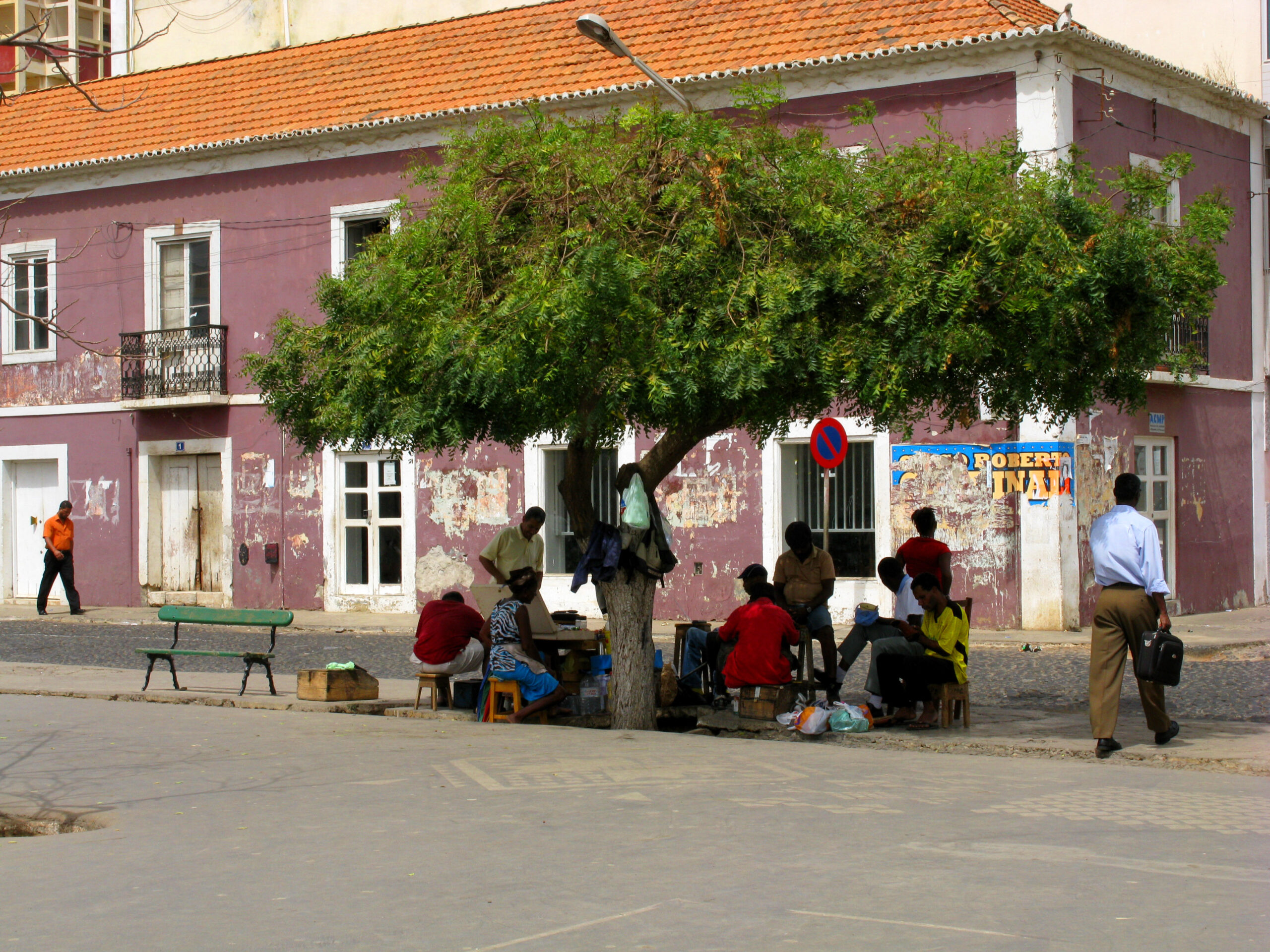 Cabo Verde debt swap — a street in Praia on the island of Santiago