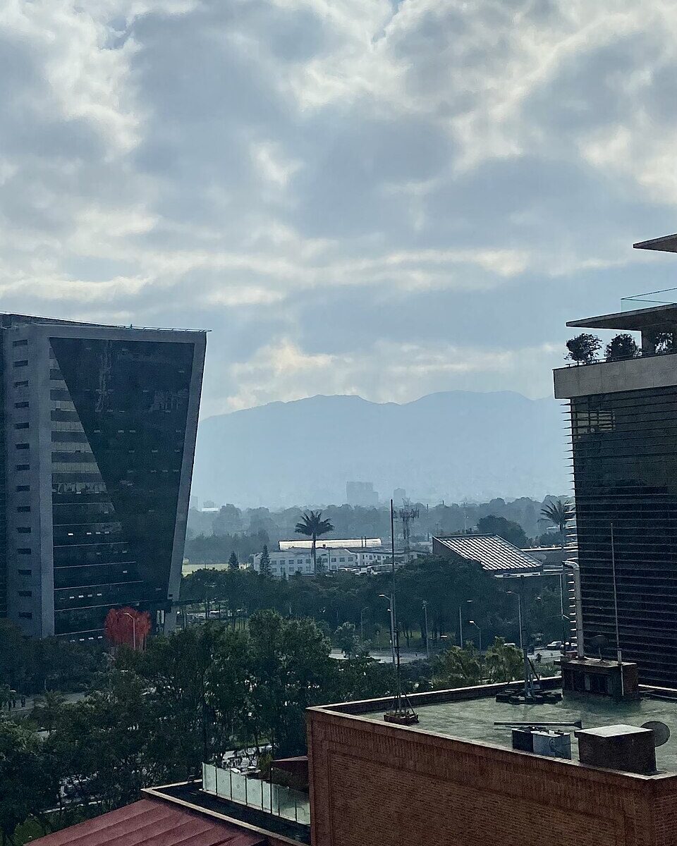 The skyline of Bogotá, Colombia