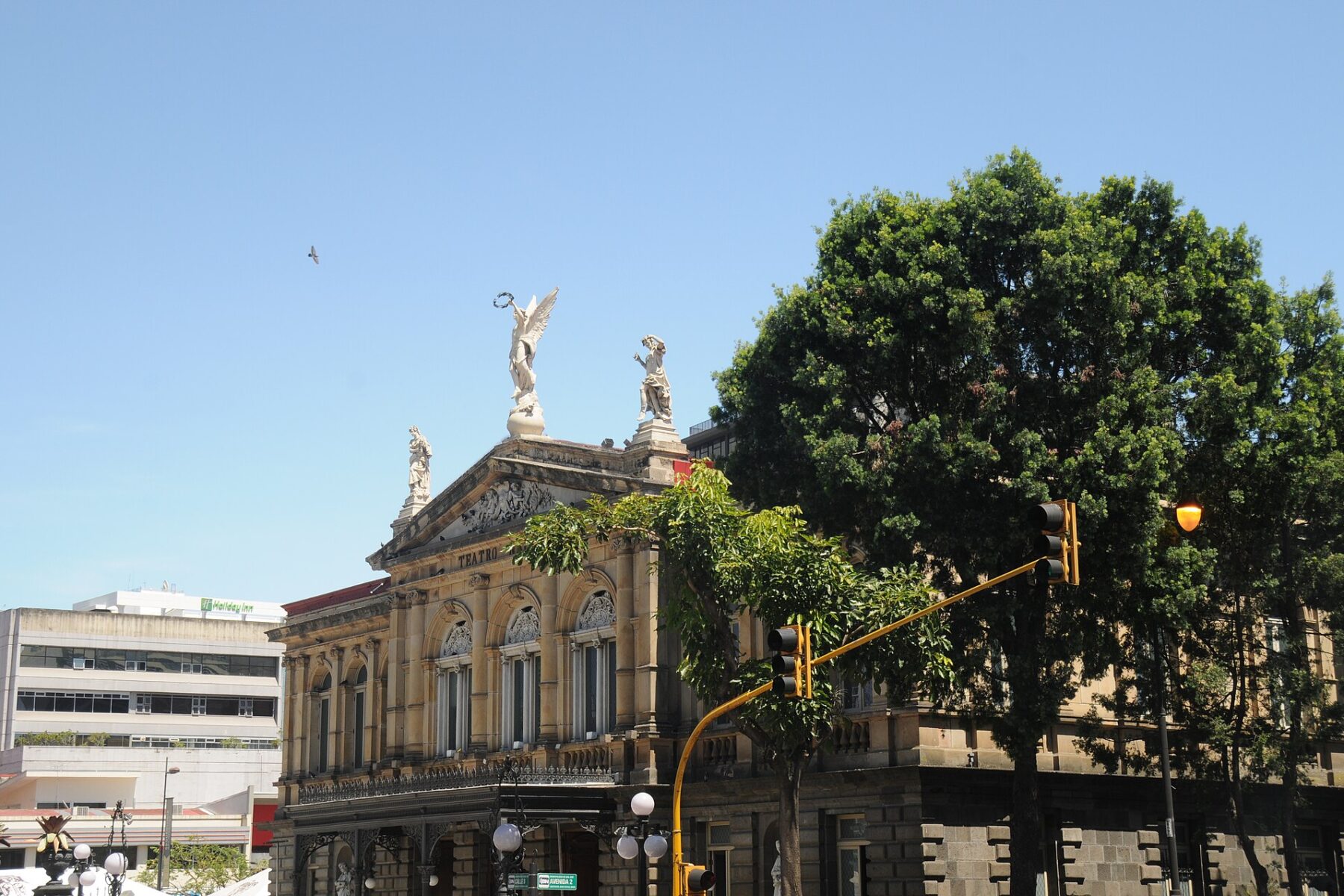 The National Theatre in San José, Costa Rica, seen from the street