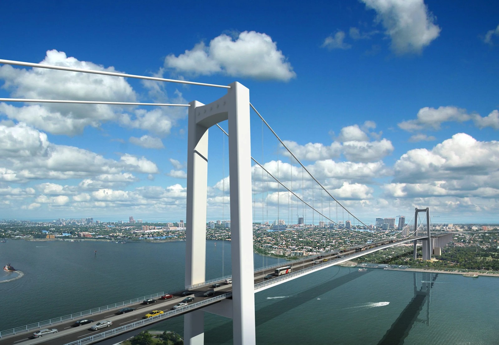 Port of Maputo — the Maputo-Katembe bridge over Maputo Bay