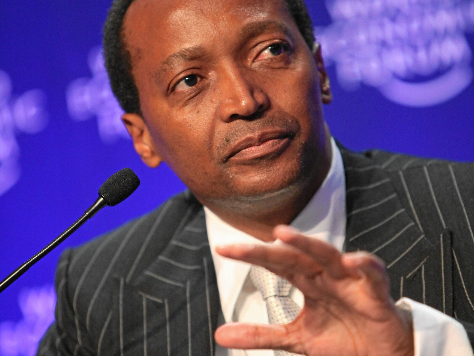 Patrice Motsepe speaking at a conference