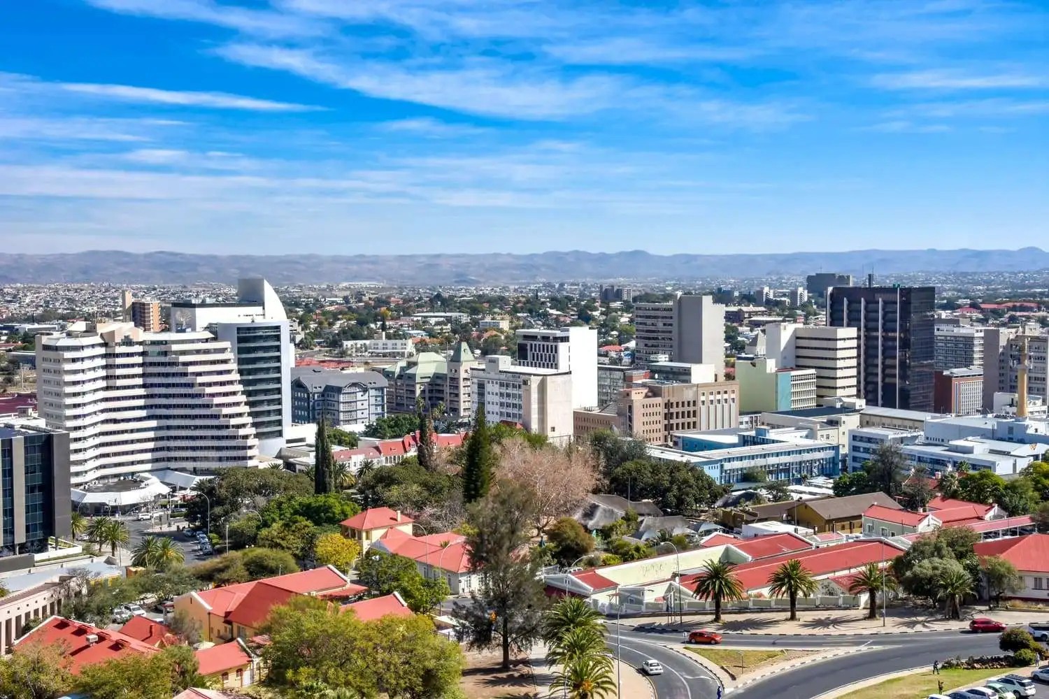 Namibia reserves — the city centre of Windhoek