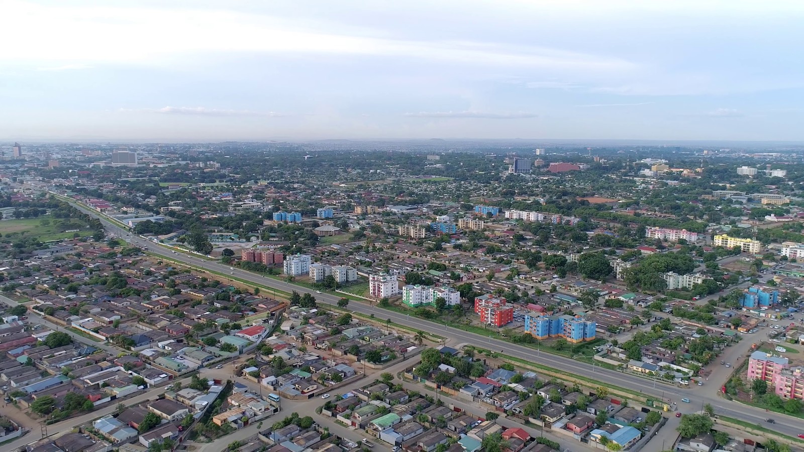 Bemba ceremony cancelled — an aerial view of Lusaka, Zambia