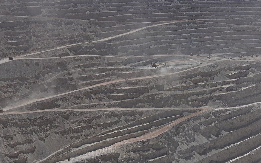 Ecuador mining exports - an open-pit copper mine