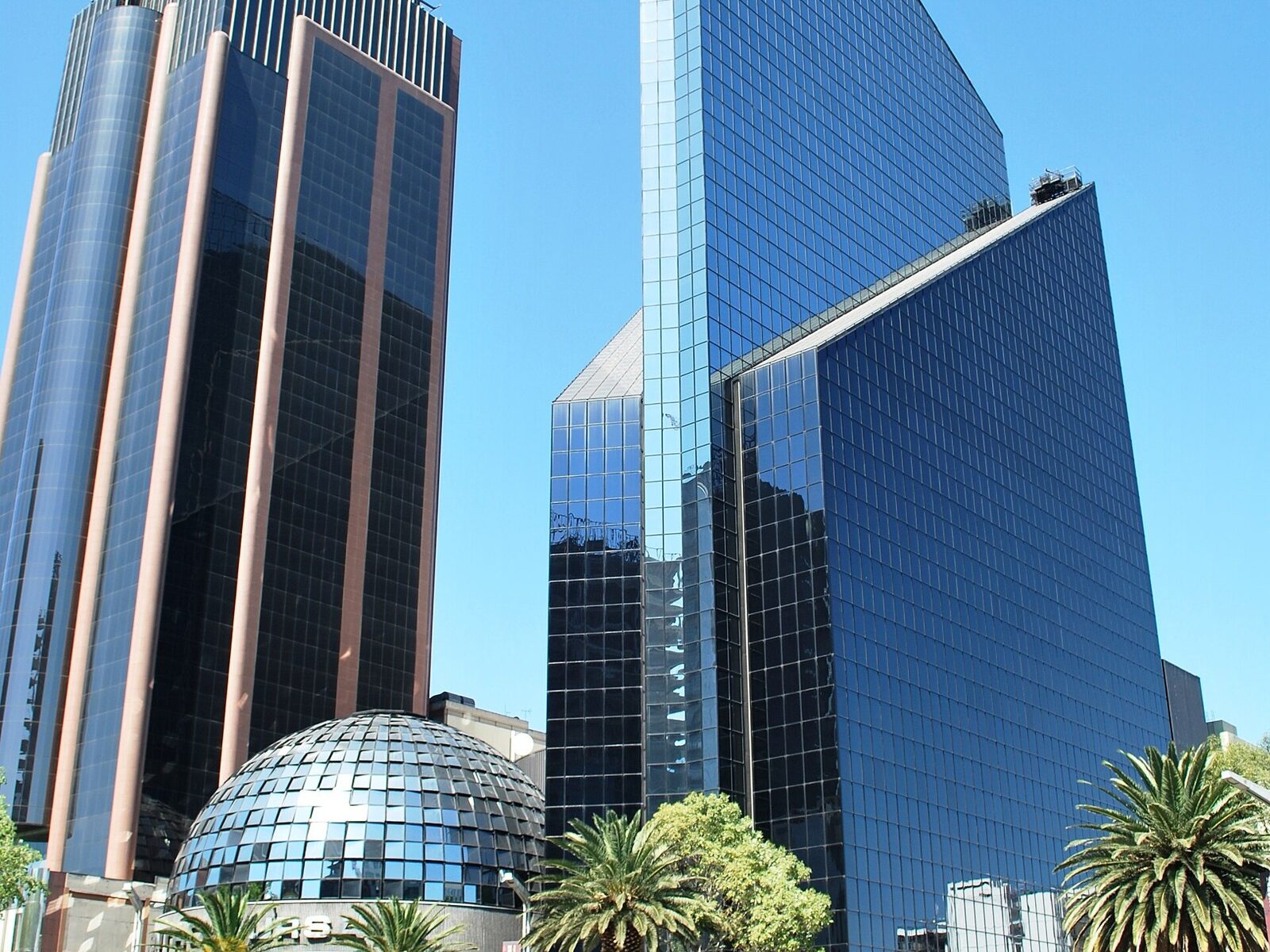 The Mexican Stock Exchange building on Paseo de la Reforma in Mexico City