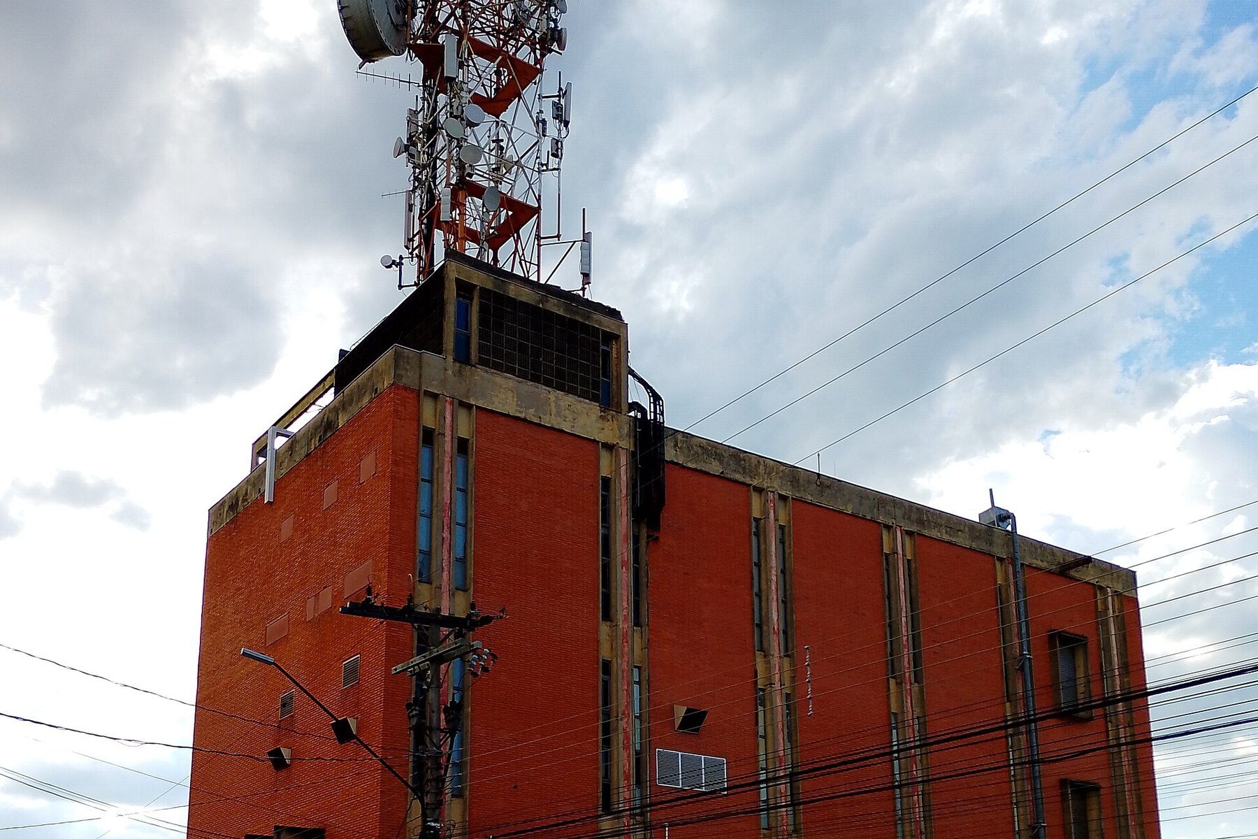 A telephone exchange building in Araras, Brazil