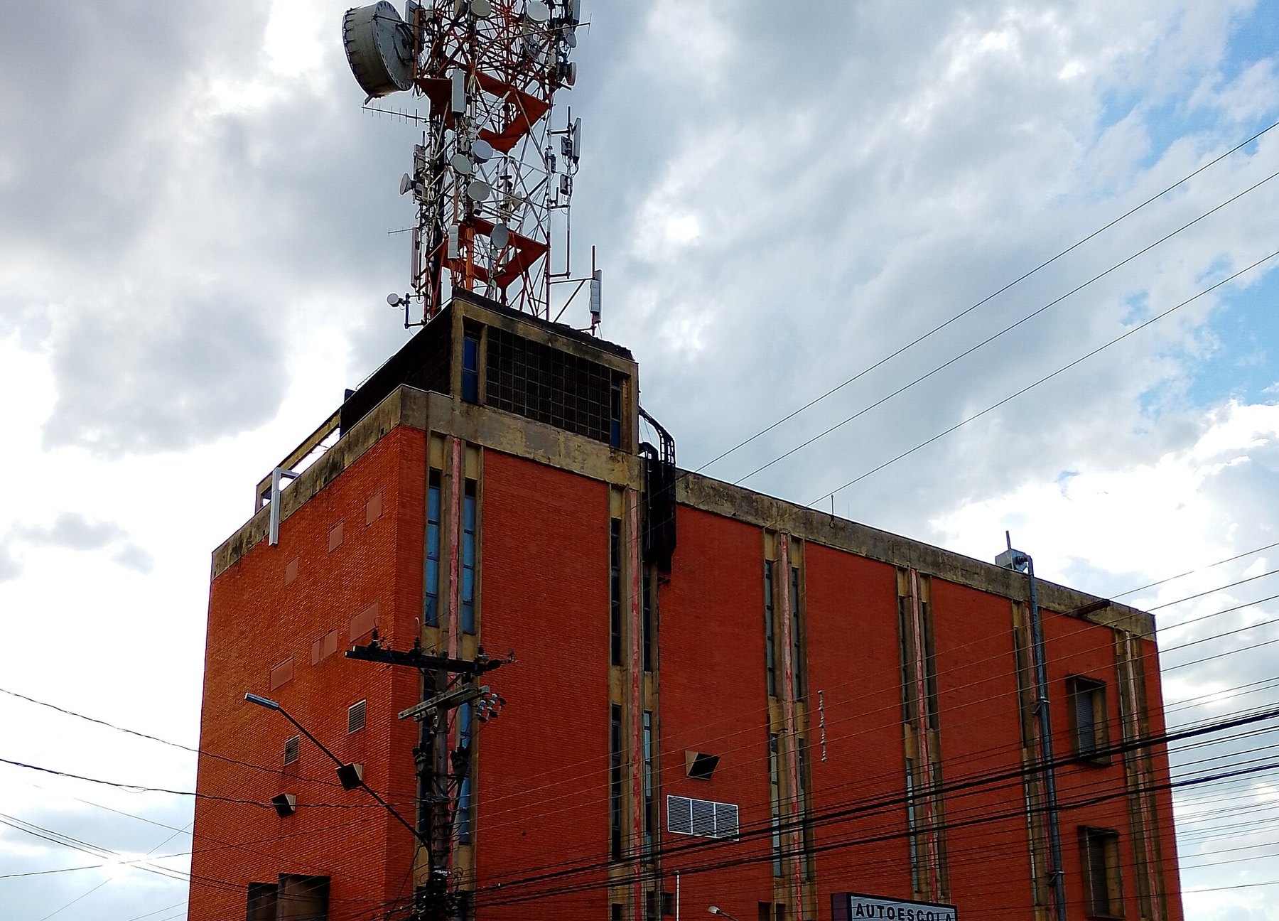 A telephone exchange building in Araras, Brazil
