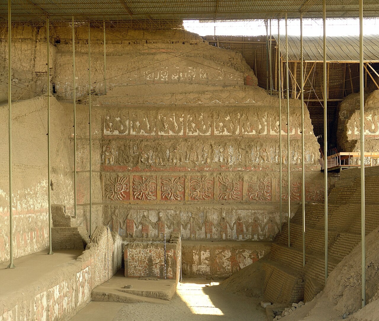 Huaca de la Luna, the Moche pyramid near Trujillo, Peru, where police freed a kidnapped mining businessman