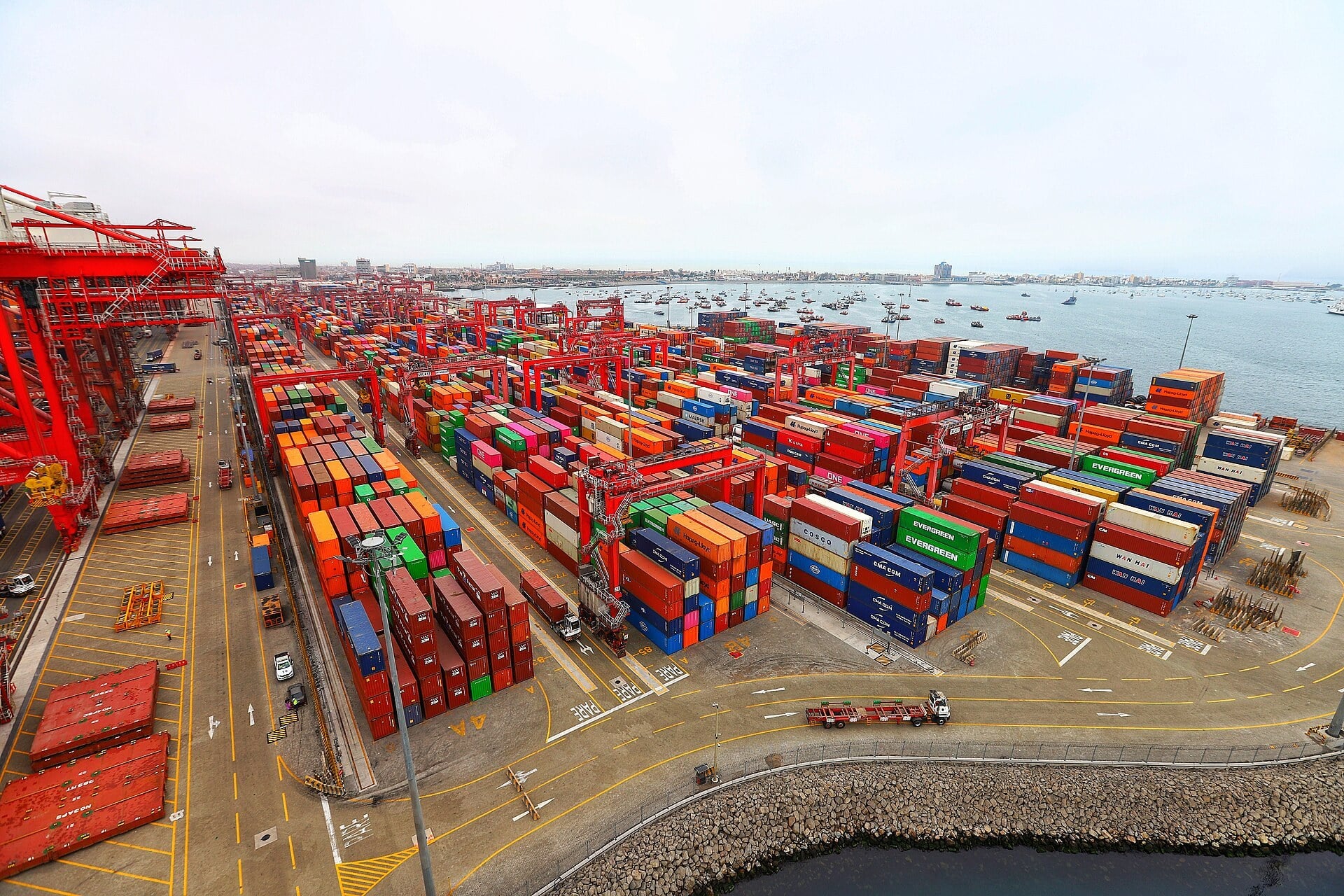 Peru exports — container terminal at the Port of Callao, the country's main trade gateway