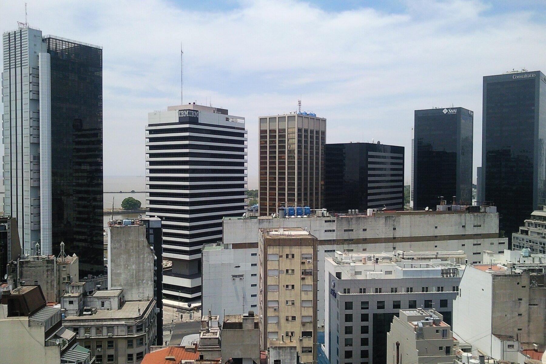 Office towers of the Catalinas Norte financial district in Buenos Aires