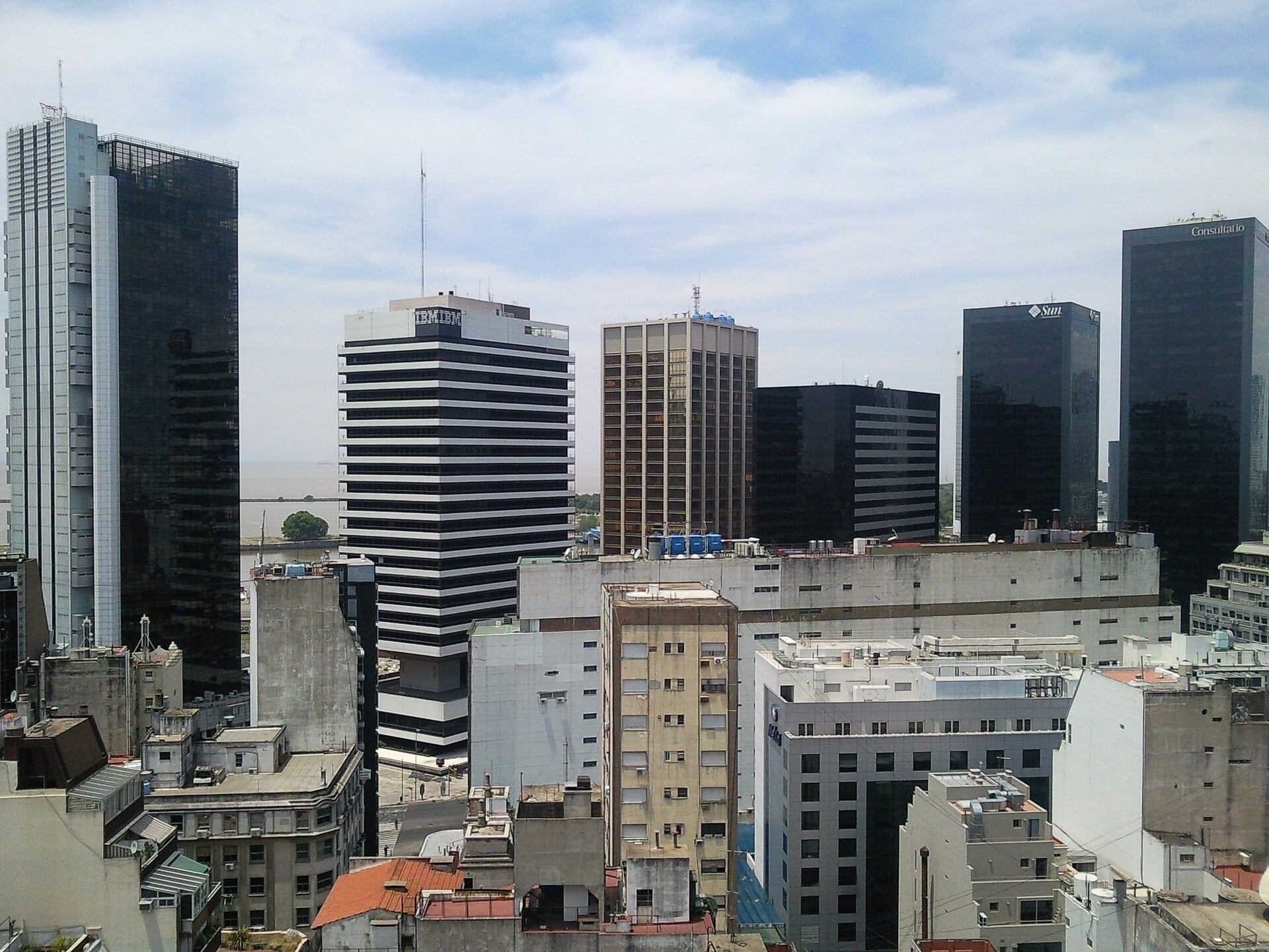 Office towers of the Catalinas Norte financial district in Buenos Aires