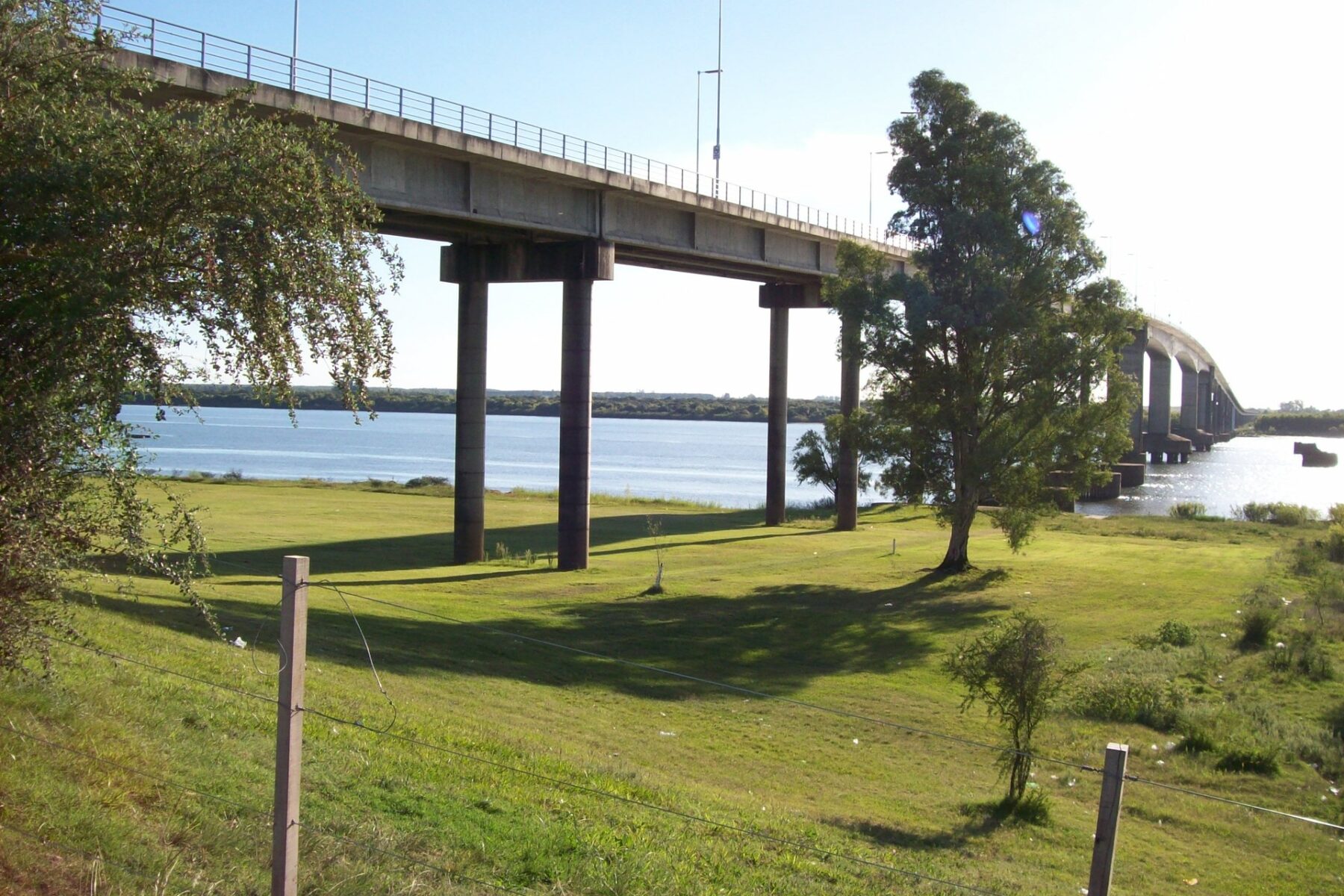 General Artigas bridge Uruguay River Paysandu Colon