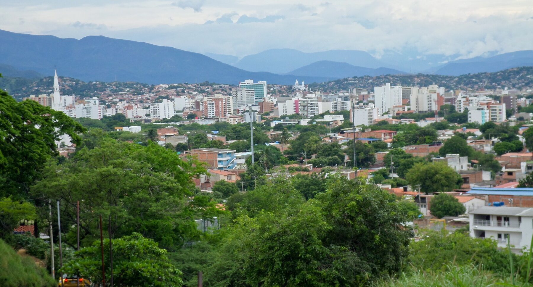 Panoramic view of C\u00facuta, Colombia