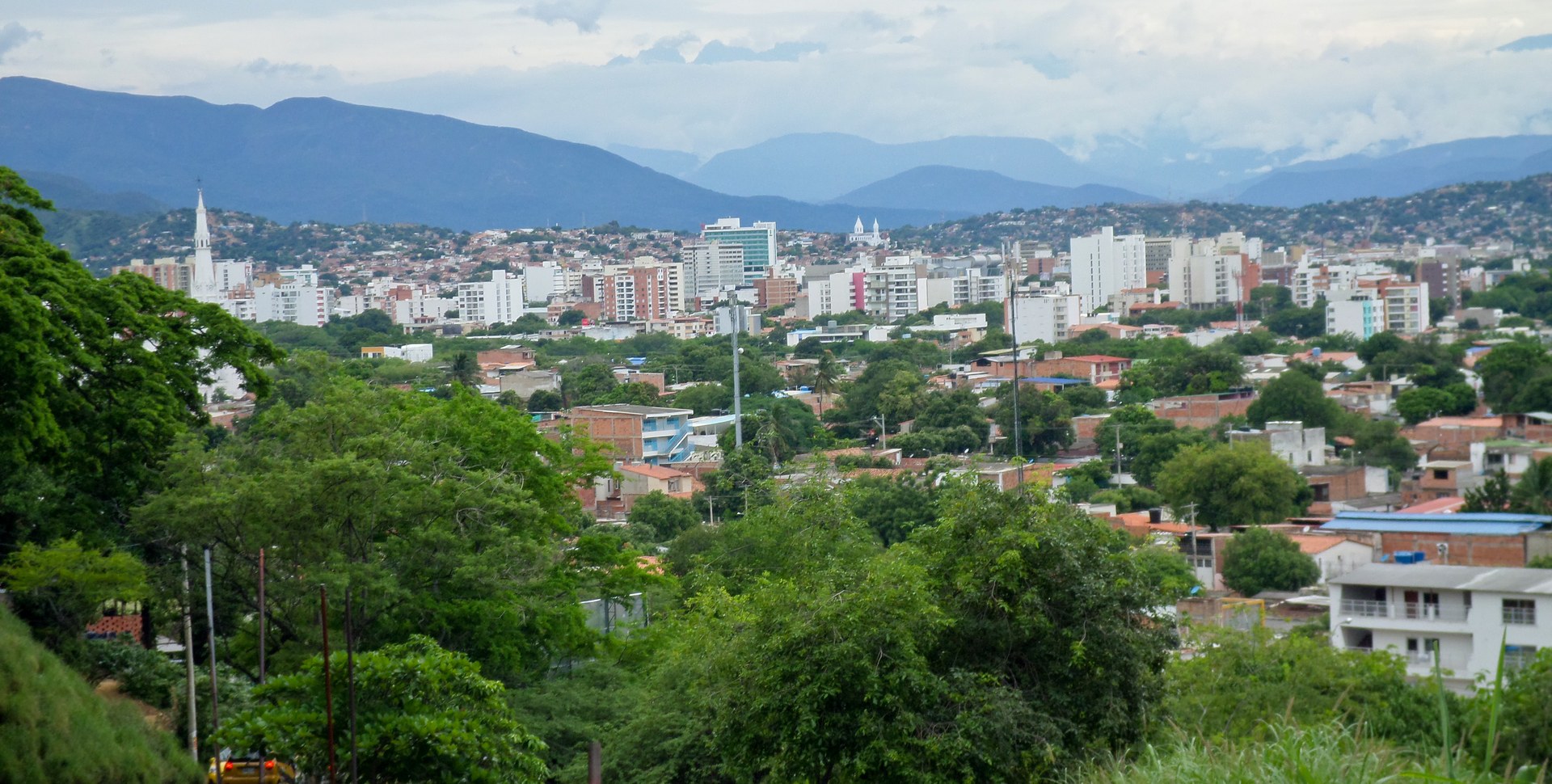 Cúcuta car bomb — panoramic view of Cúcuta, capital of Norte de Santander, where a car bomb hit the Los Patios police station