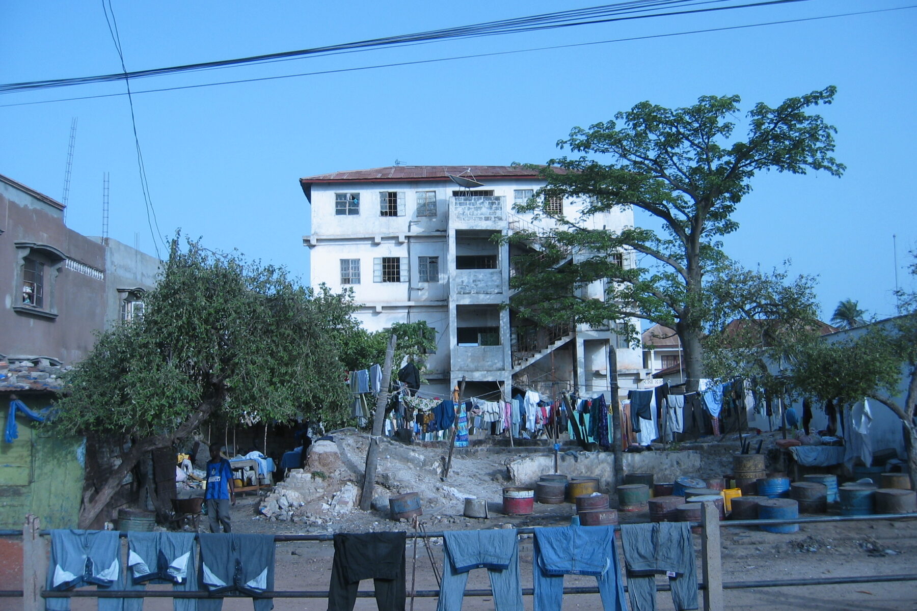 A residential street in Banjul, The Gambia