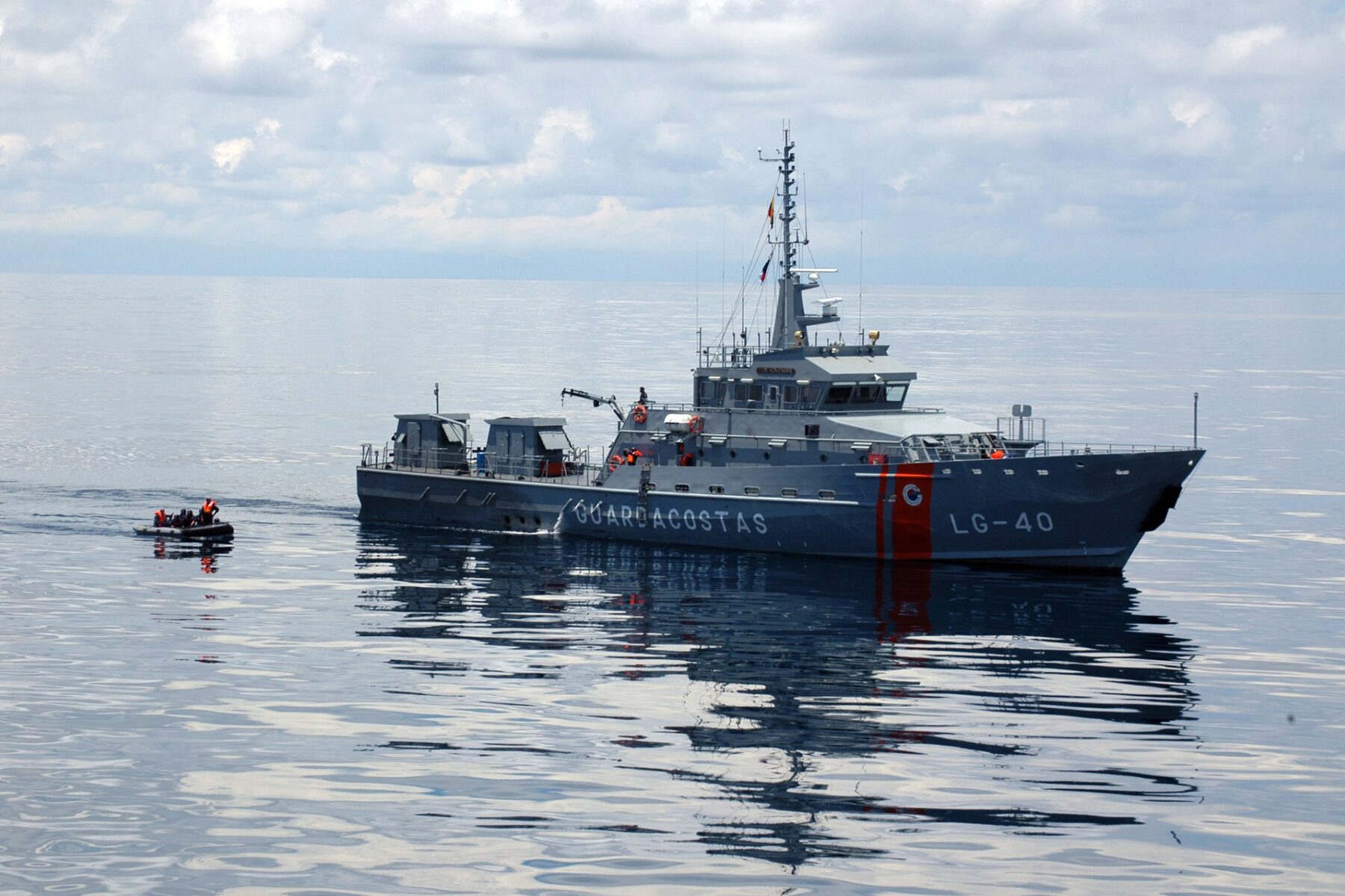 Ecuadorian coast guard vessel 11 De Noviembre during boarding exercise