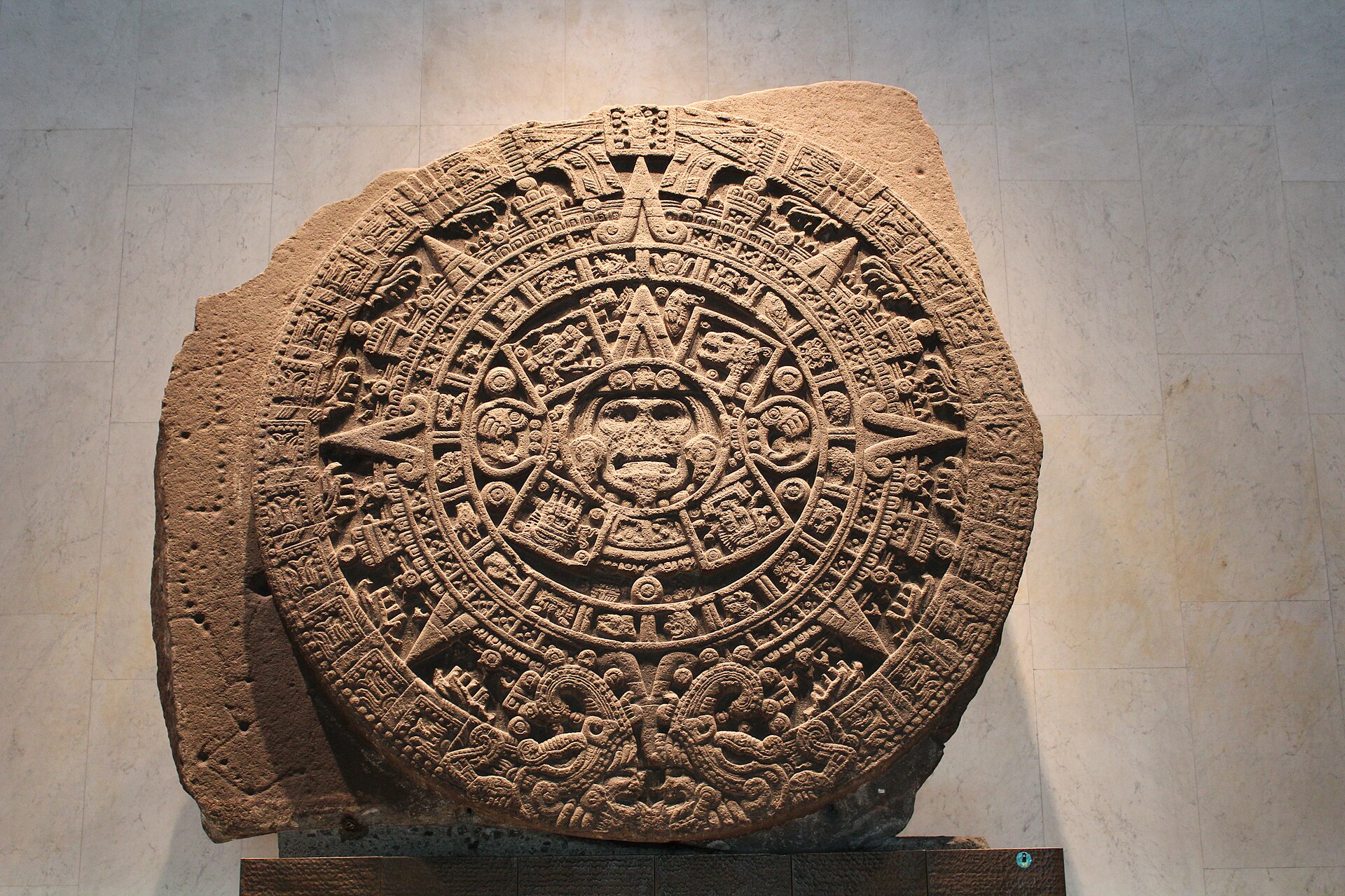 Sun Stone at the Museo Nacional de Antropología in Mexico City