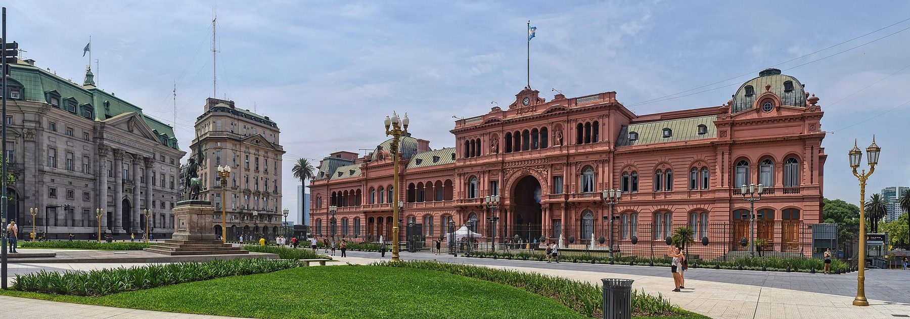A Latin American city skyline at the close of a week in which regional markets fell