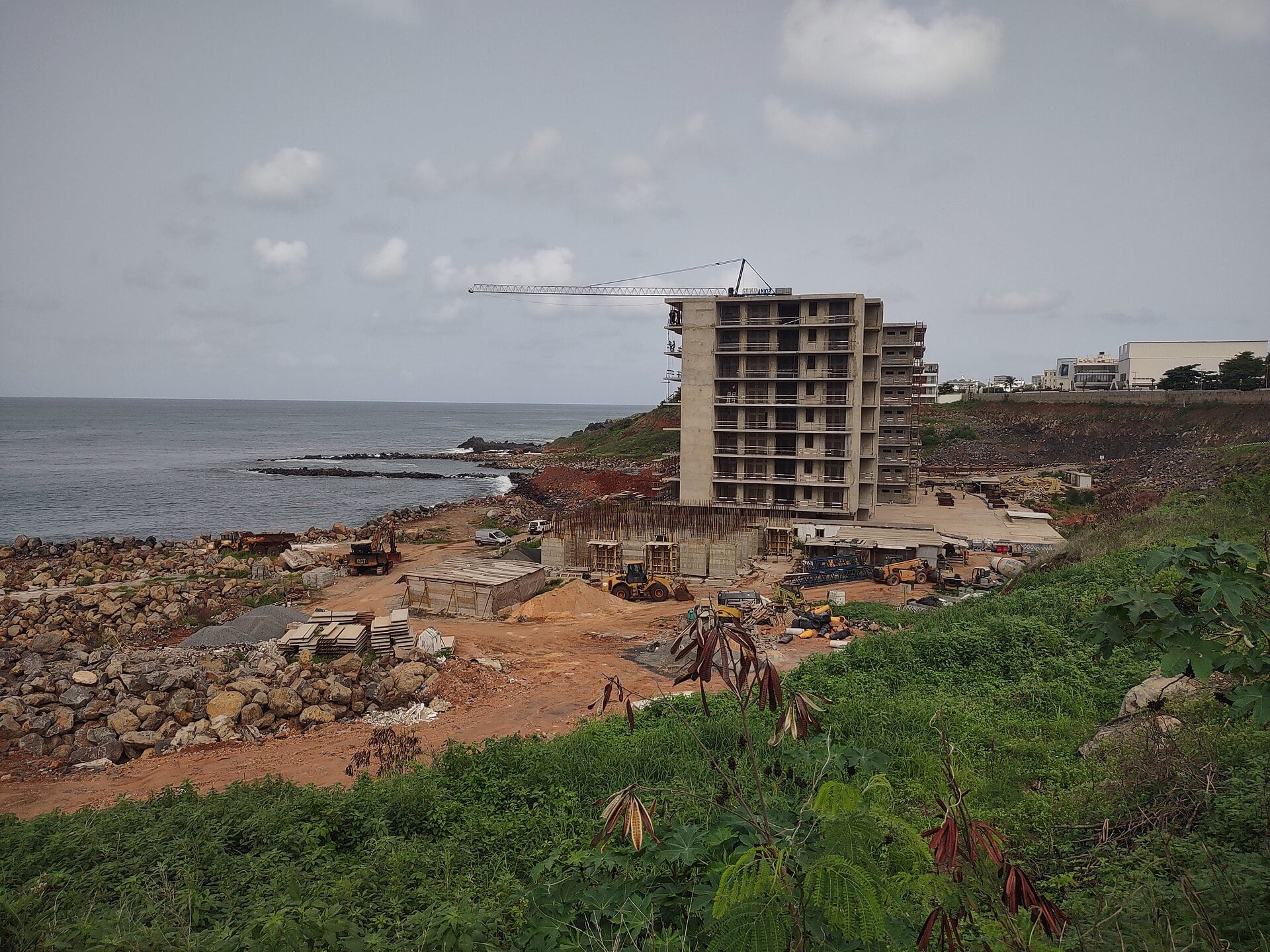 Buildings under construction in Dakar, Senegal