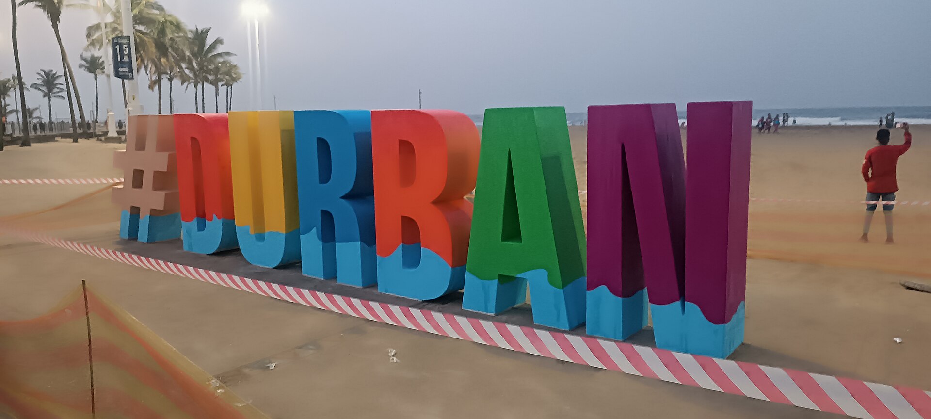 The beachfront promenade at Durban, South Africa