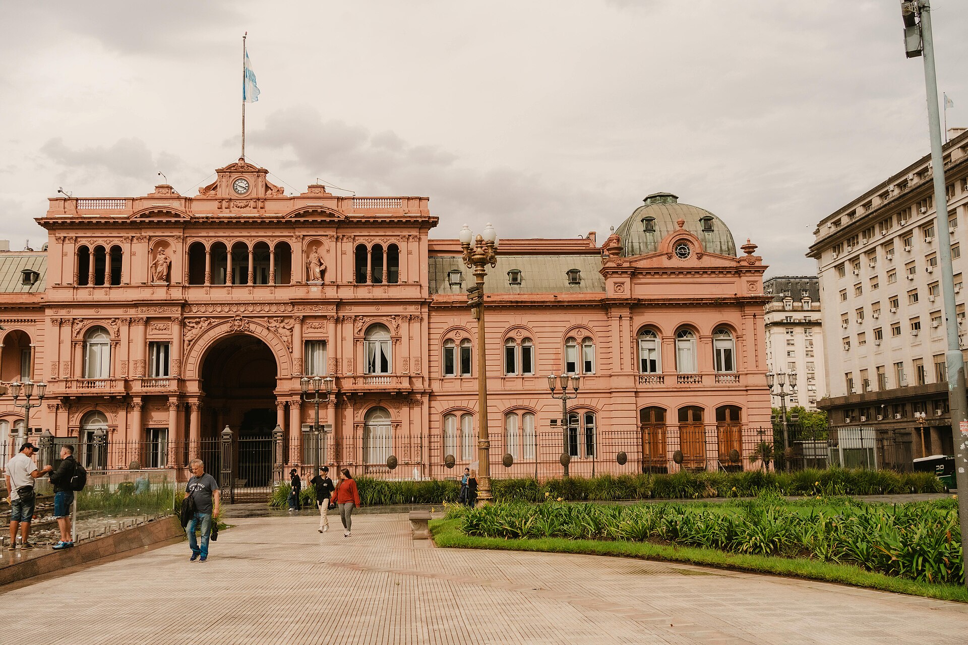 The Casa Rosada, seat of Argentina’s presidency, on Plaza de Mayo in Buenos Aires