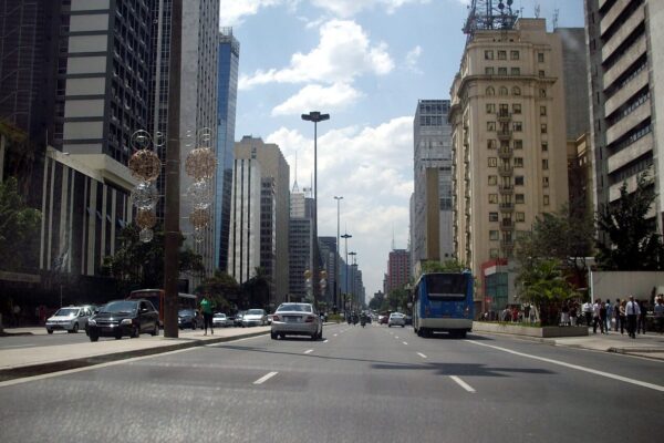 Avenida Paulista, the main financial avenue in São Paulo, Brazil