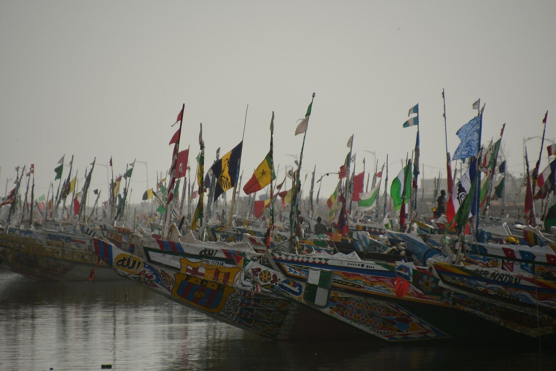 Senegal explained 2026 — painted fishing pirogues moored at Saint-Louis